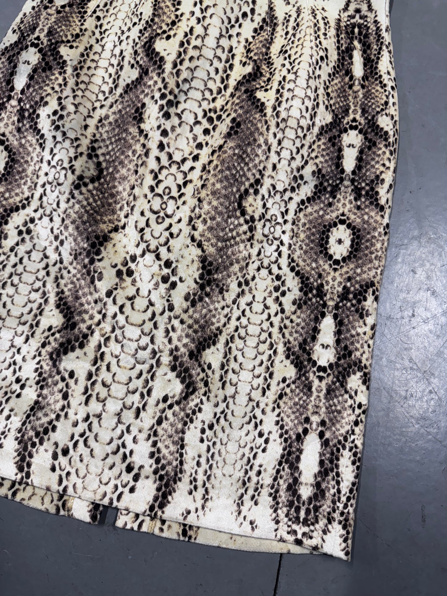 Cavalli Class Snakeskin Print Pencil Skirt