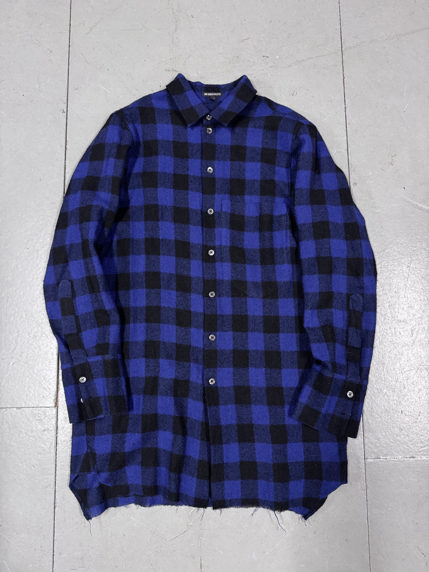 Ann Demeulemeester Chequered Wool Shirt