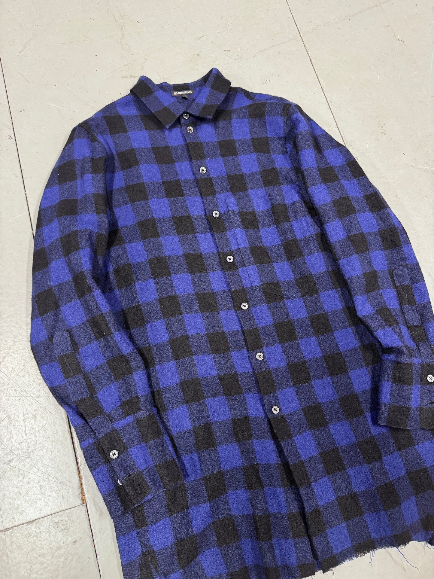 Ann Demeulemeester Chequered Wool Shirt