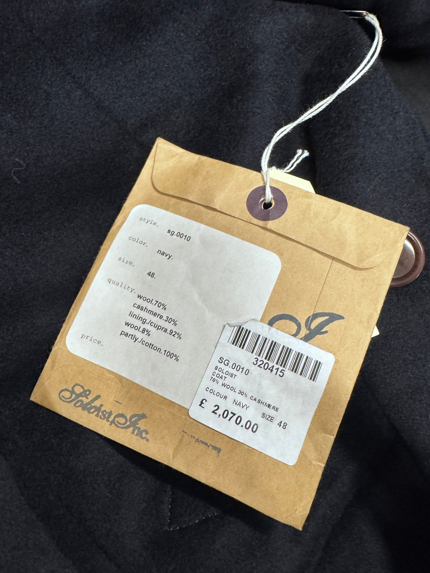 The Soloist Takahiro Miyashita Wool Coat