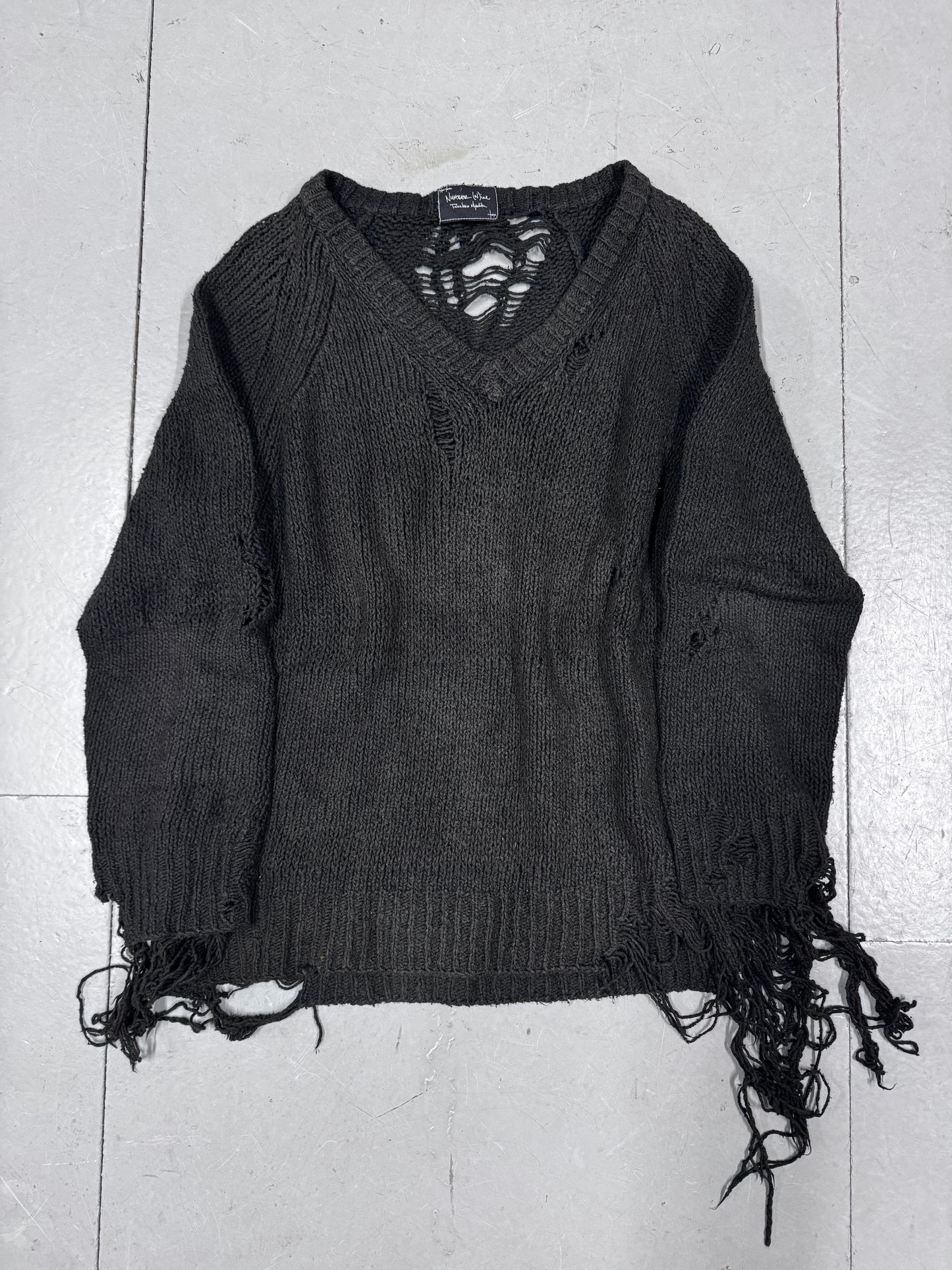 Number (N)ine AW03 Touch Me I'm Sick Destroyed Knit