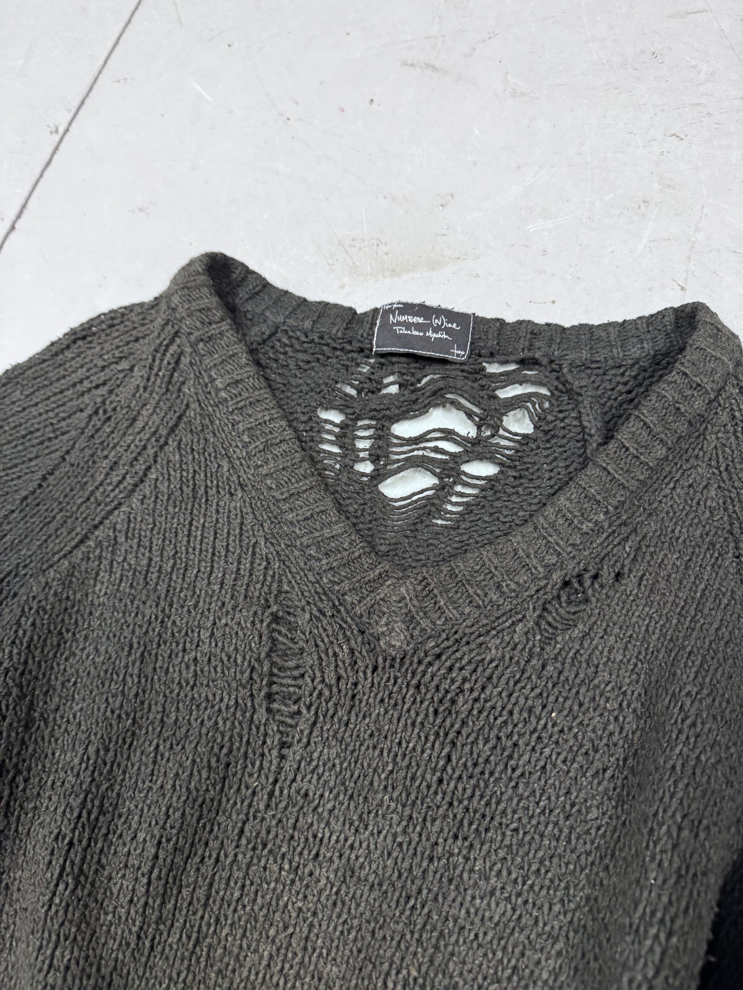 Number (N)ine AW03 Touch Me I'm Sick Destroyed Knit