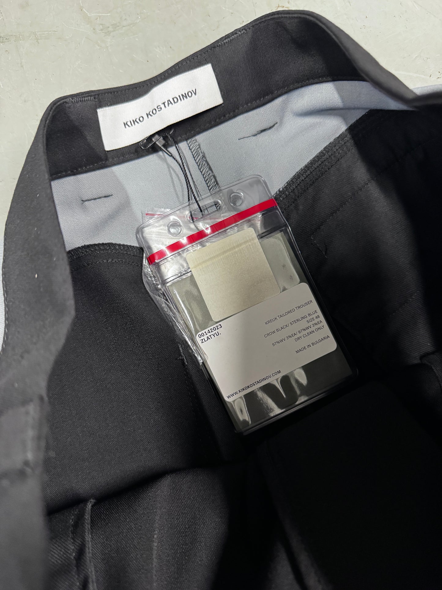 Kiko Kostadinov Wide Tailored  Kreuk Trouser