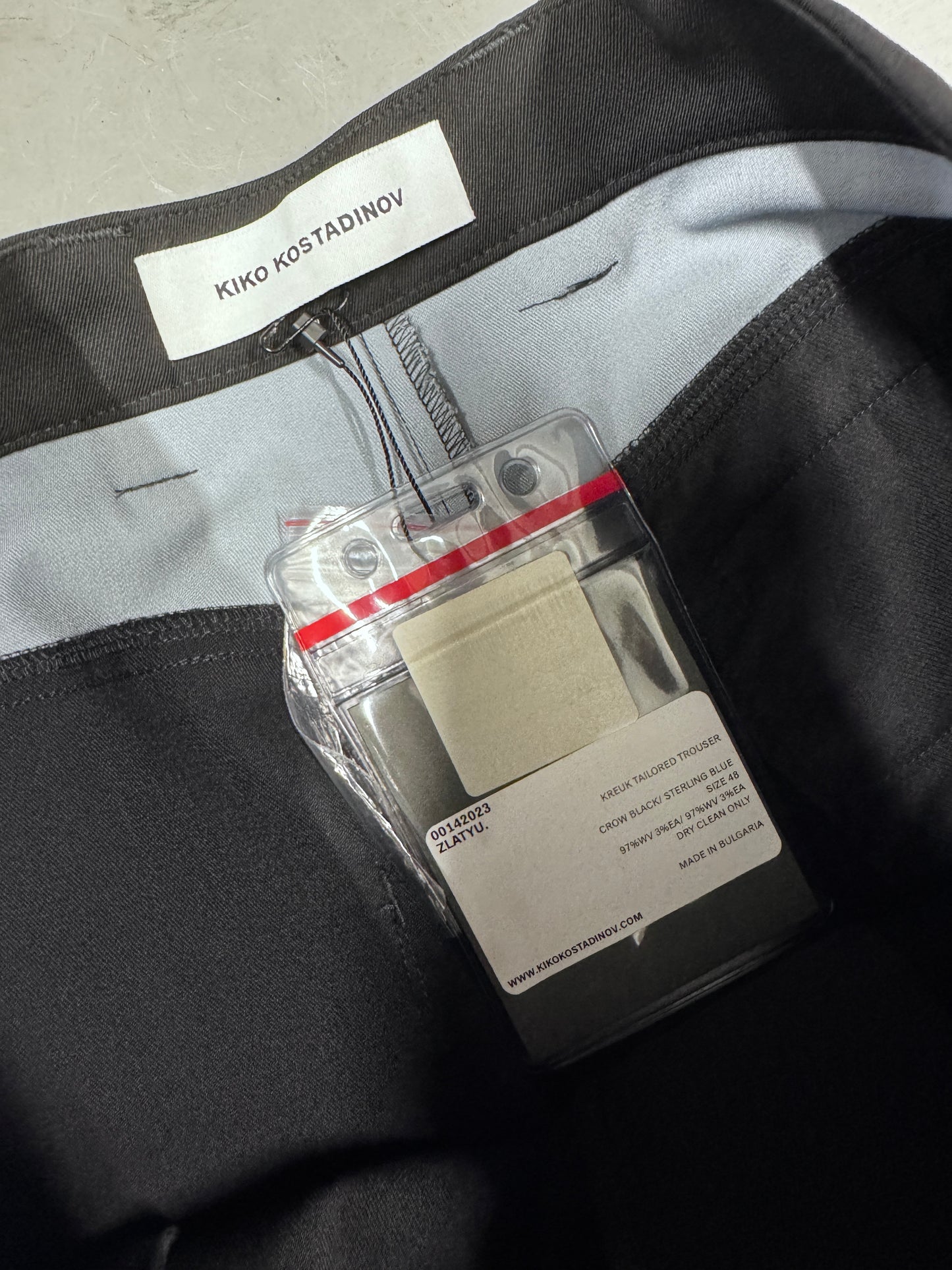 Kiko Kostadinov Wide Tailored  Kreuk Trouser