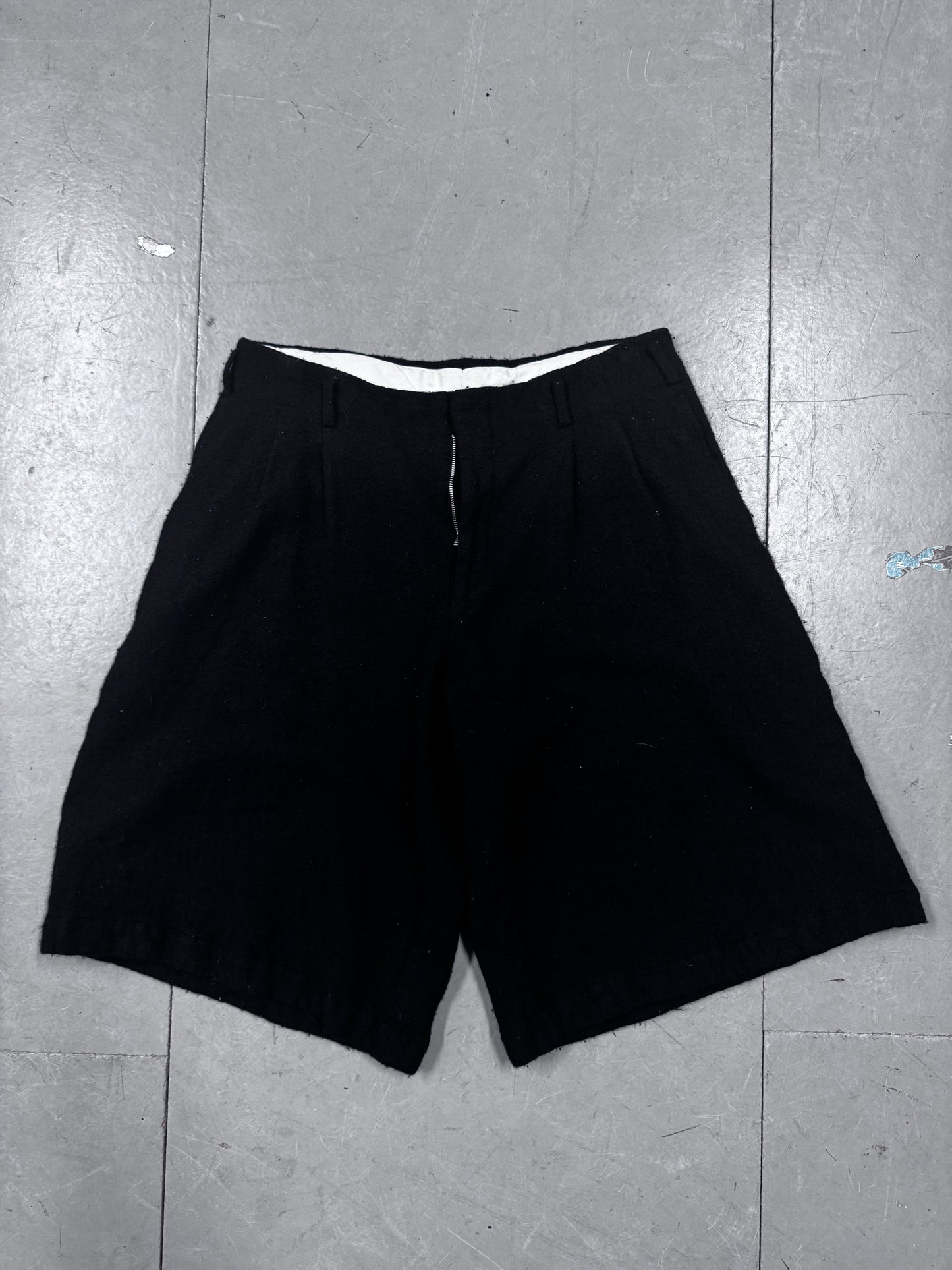 Comme Des Garcons Homme Plus Boiled Wool Shorts