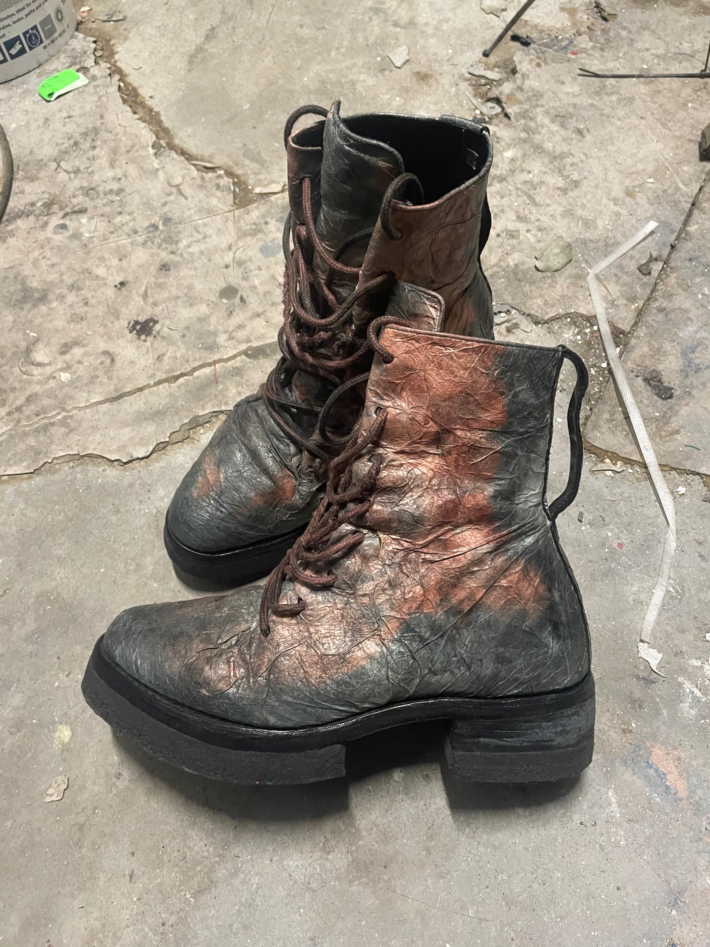 Carol Christian Poell Paper Dart Combat Boots