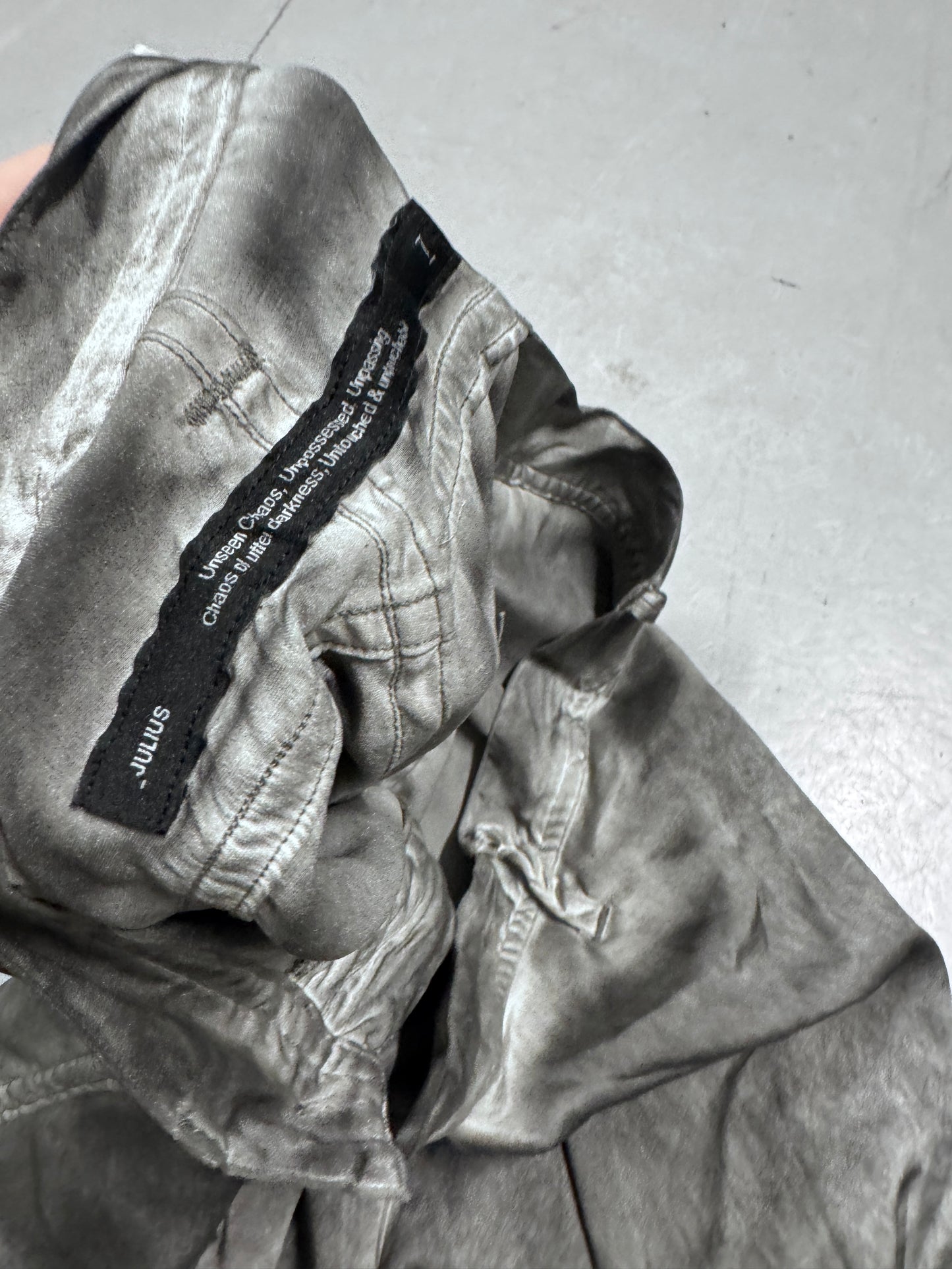 Julius Twisted Overdye Wide Trouser