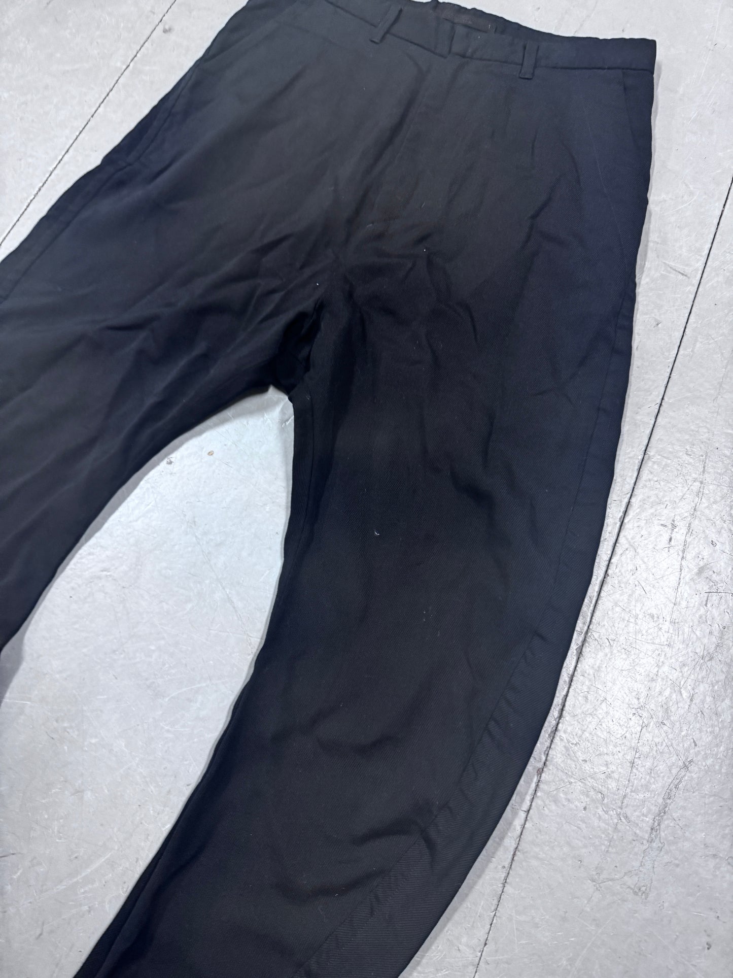 Julius Curved Leg Wool Trouser