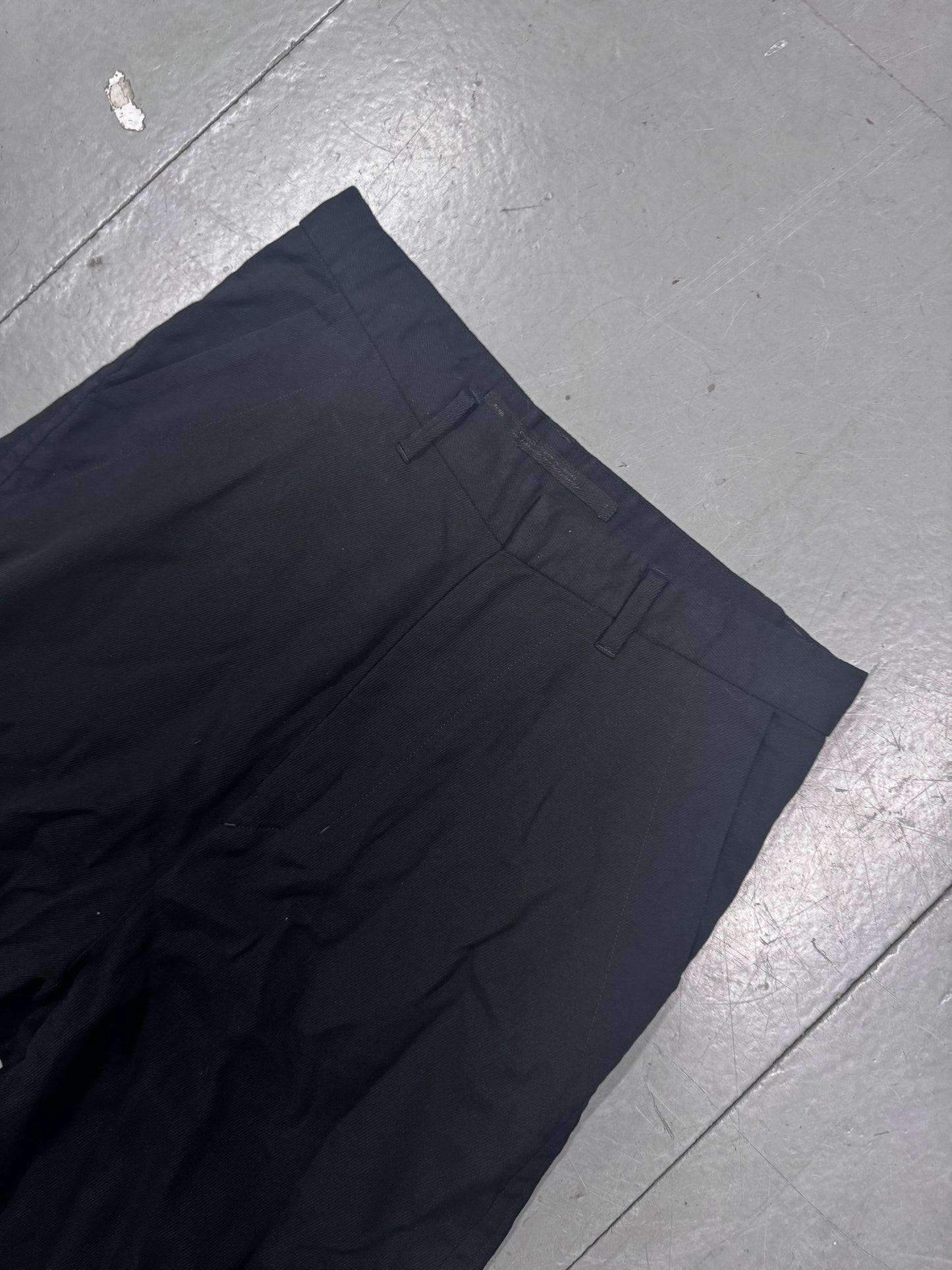 Julius Curved Leg Wool Trouser