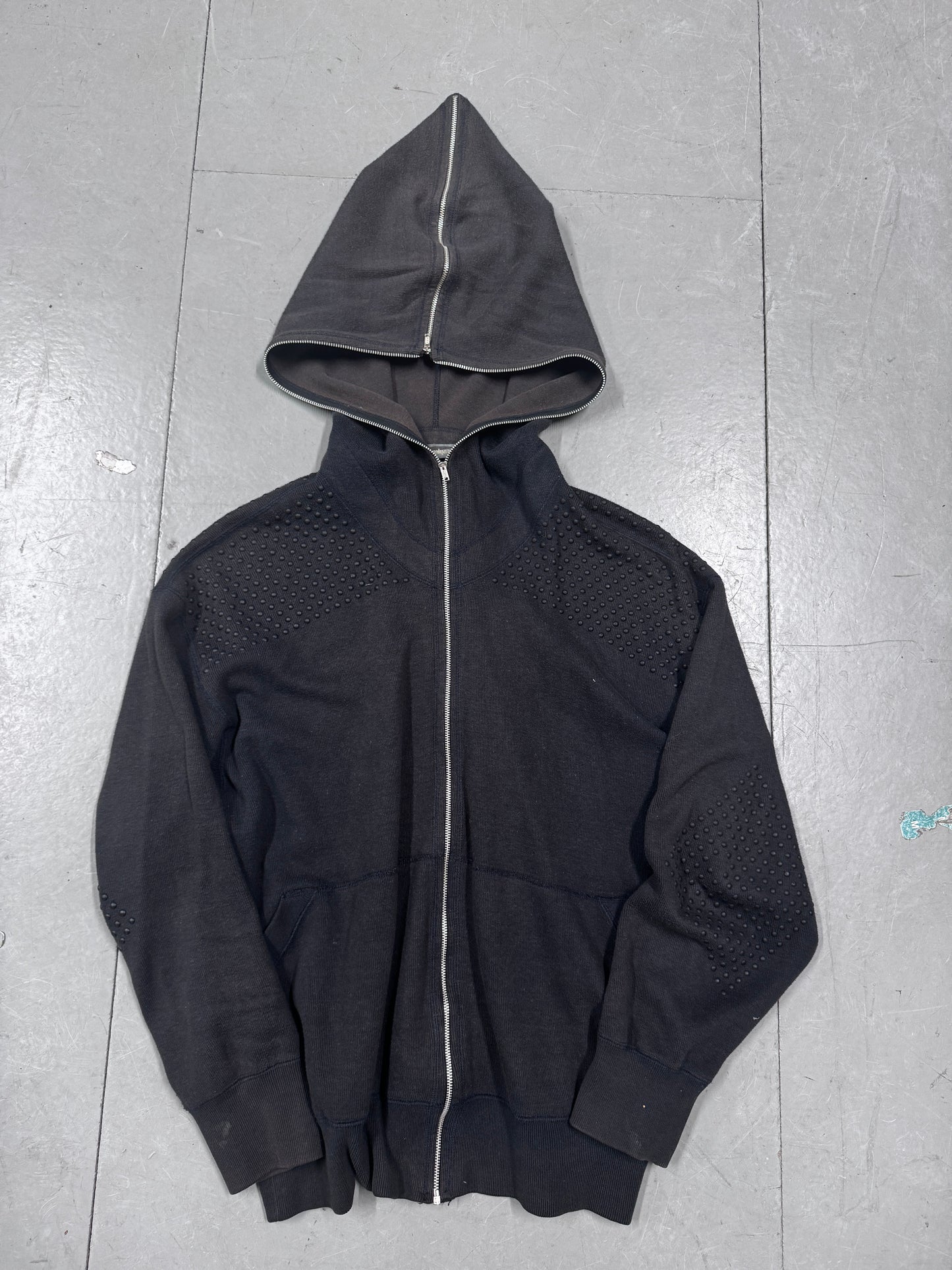 Issey Miyake Early 80s Full Zip Rubberised hoodie