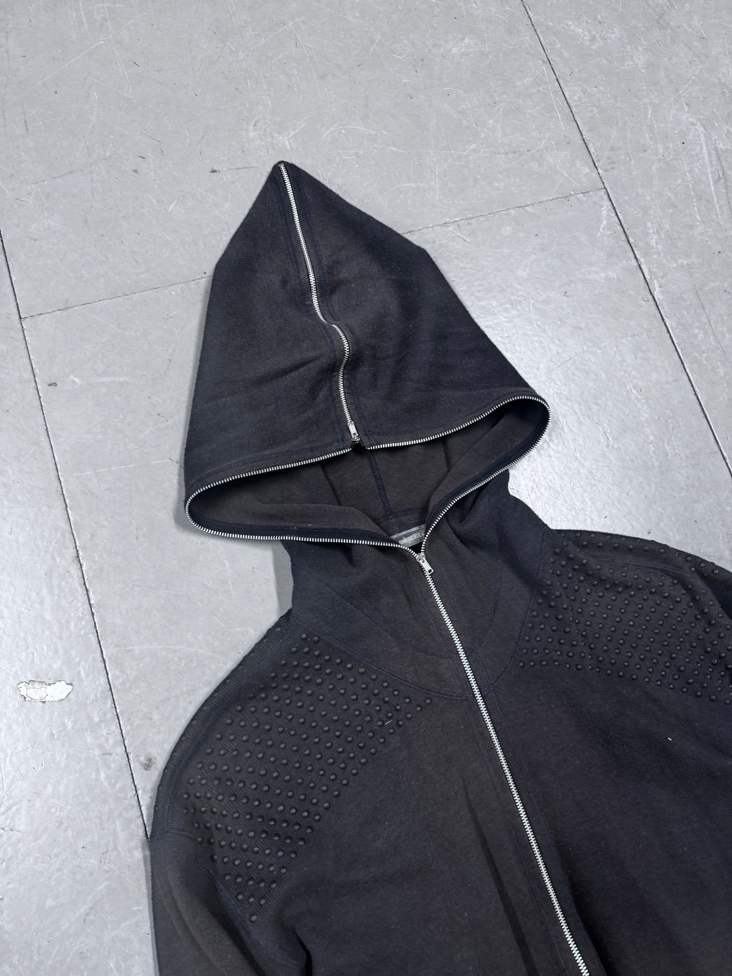Issey Miyake Early 80s Full Zip Rubberised hoodie