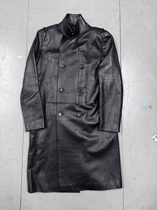 Dior Homme AW01 Solitaire Hedi Slimane Leather Coat