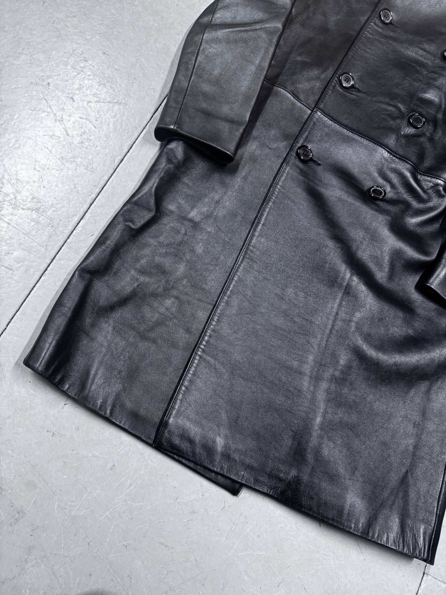 Dior Homme AW01 Solitaire Hedi Slimane Leather Coat