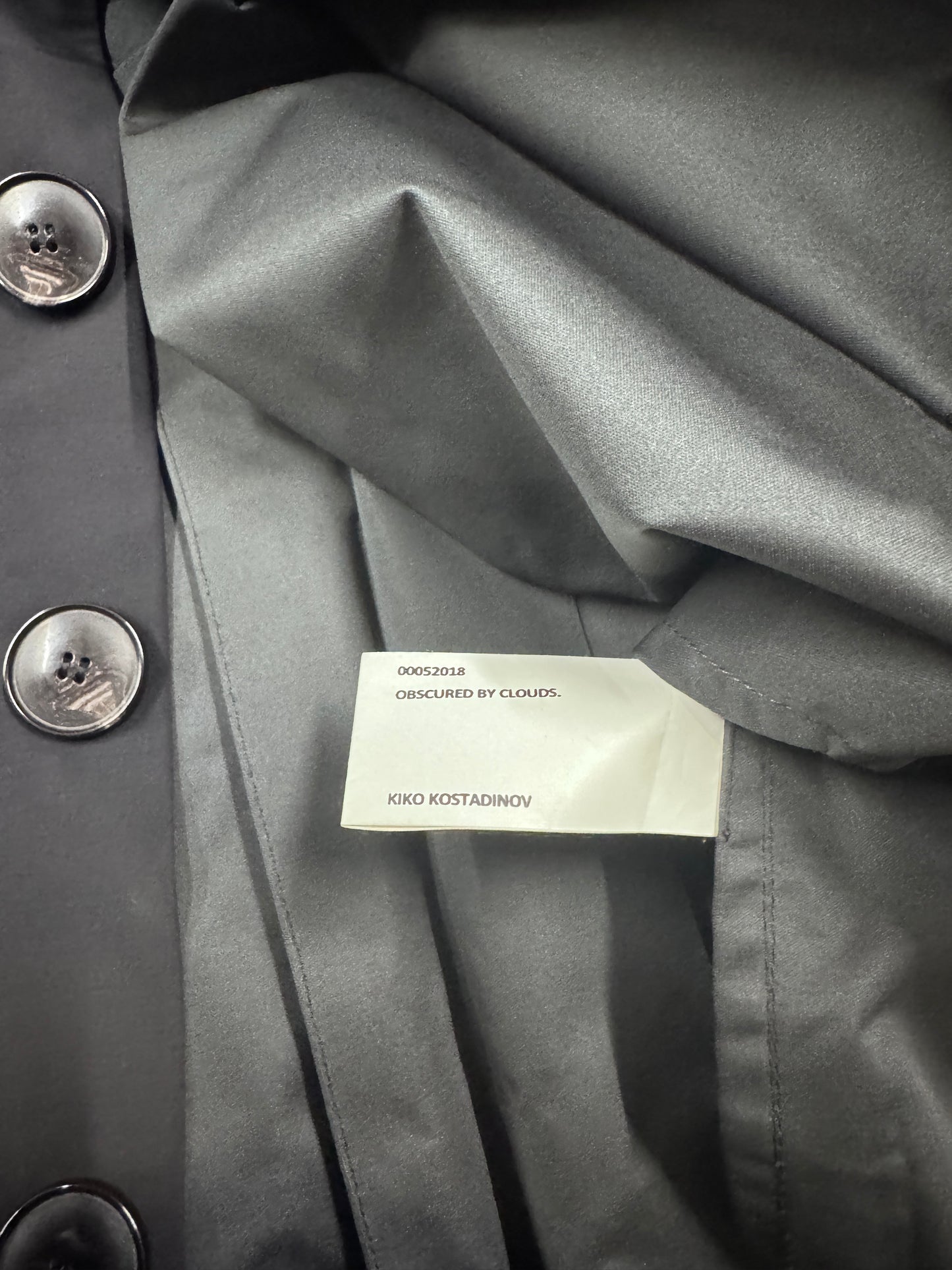 Kiko Kostadinov AW18 Zabriskie Car Coat Loro Piana