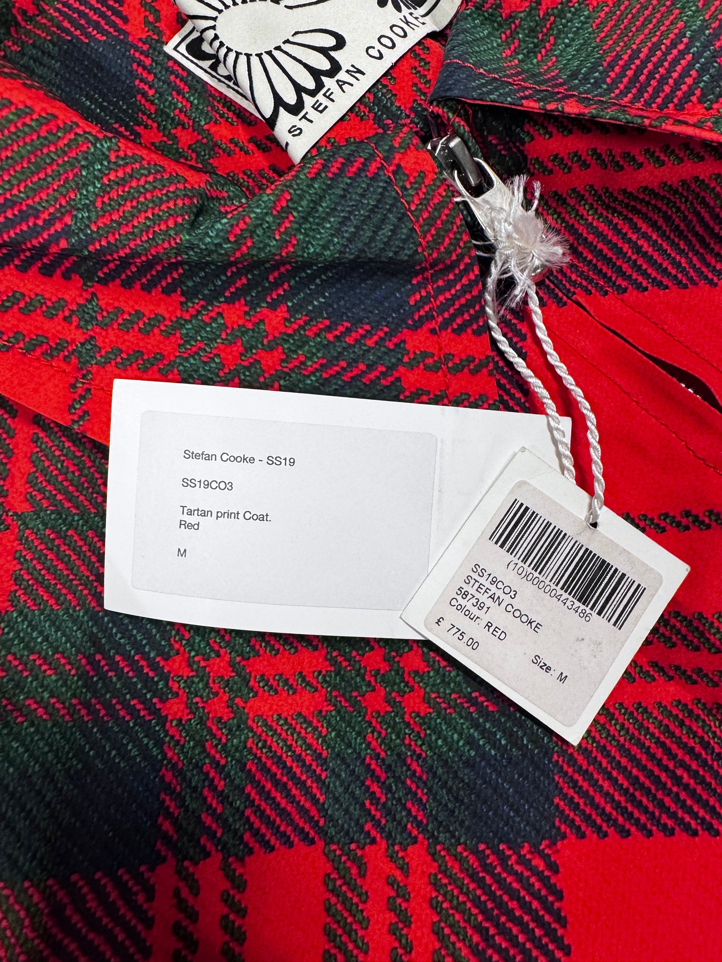 Stefan Cooke SS19 Tartan Coat