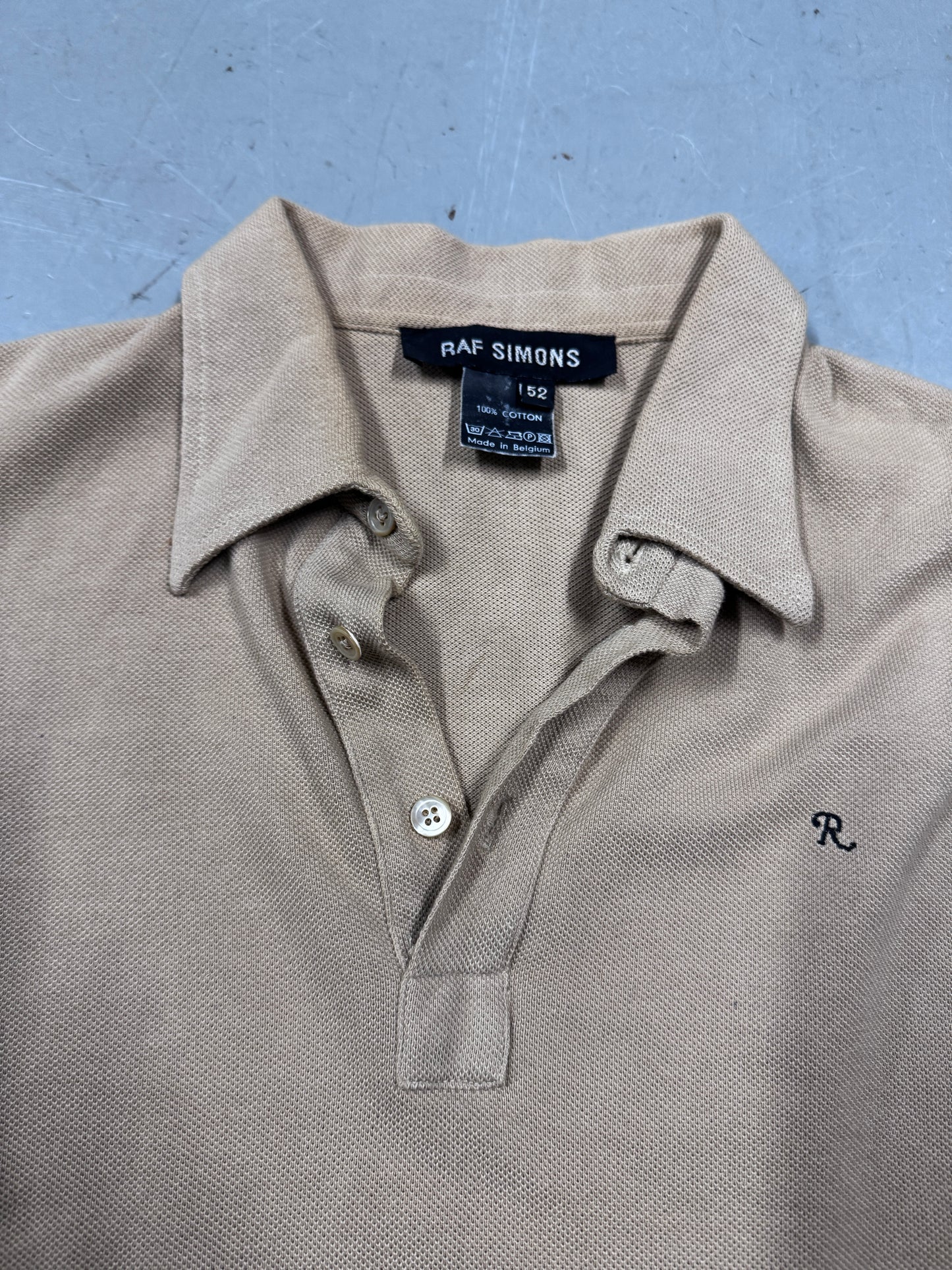 Raf Simons Kinetic Youth SS99 Cropped Polo