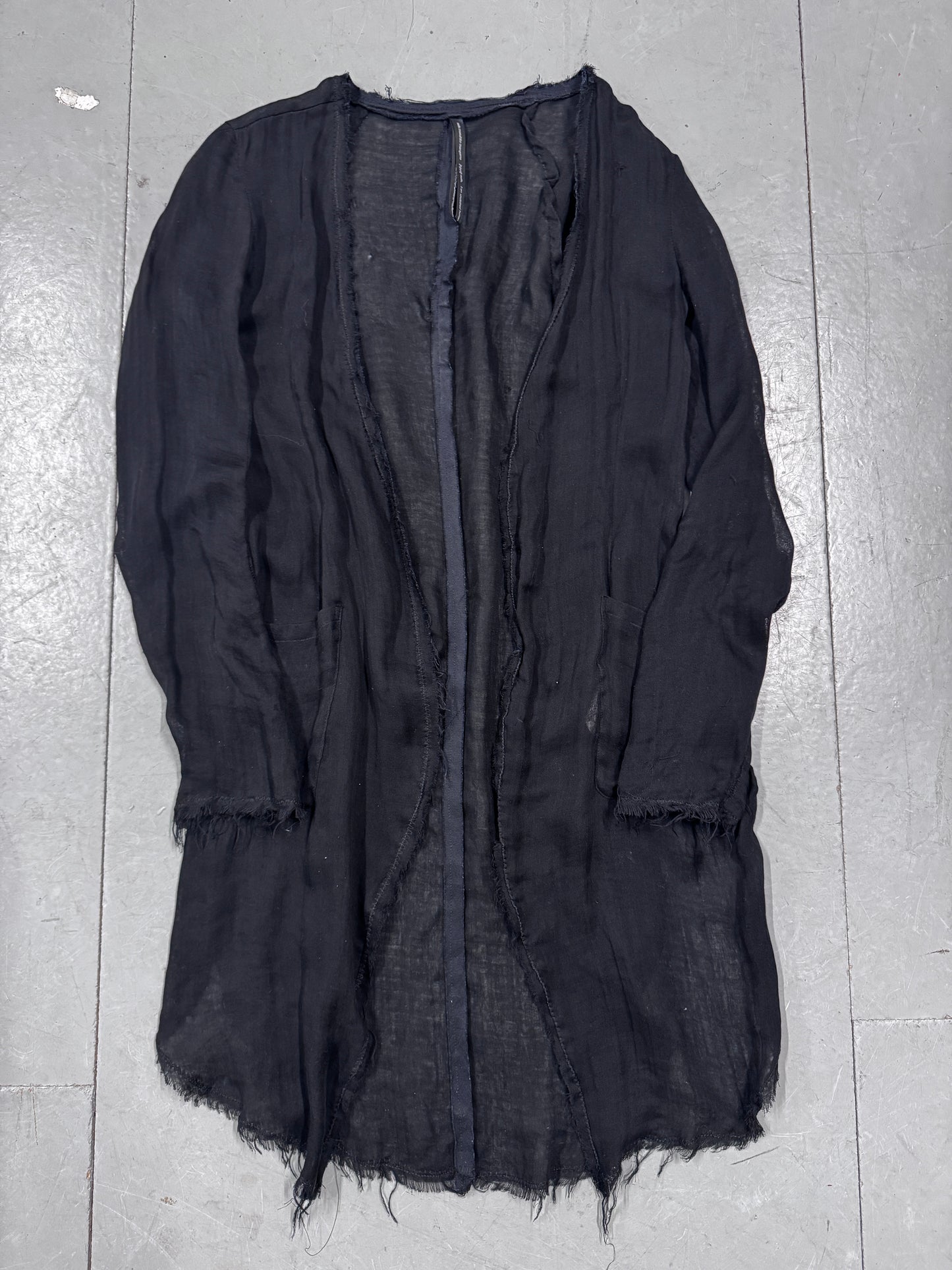 Masahiko Maruyama Raw Seam Button Cardigan