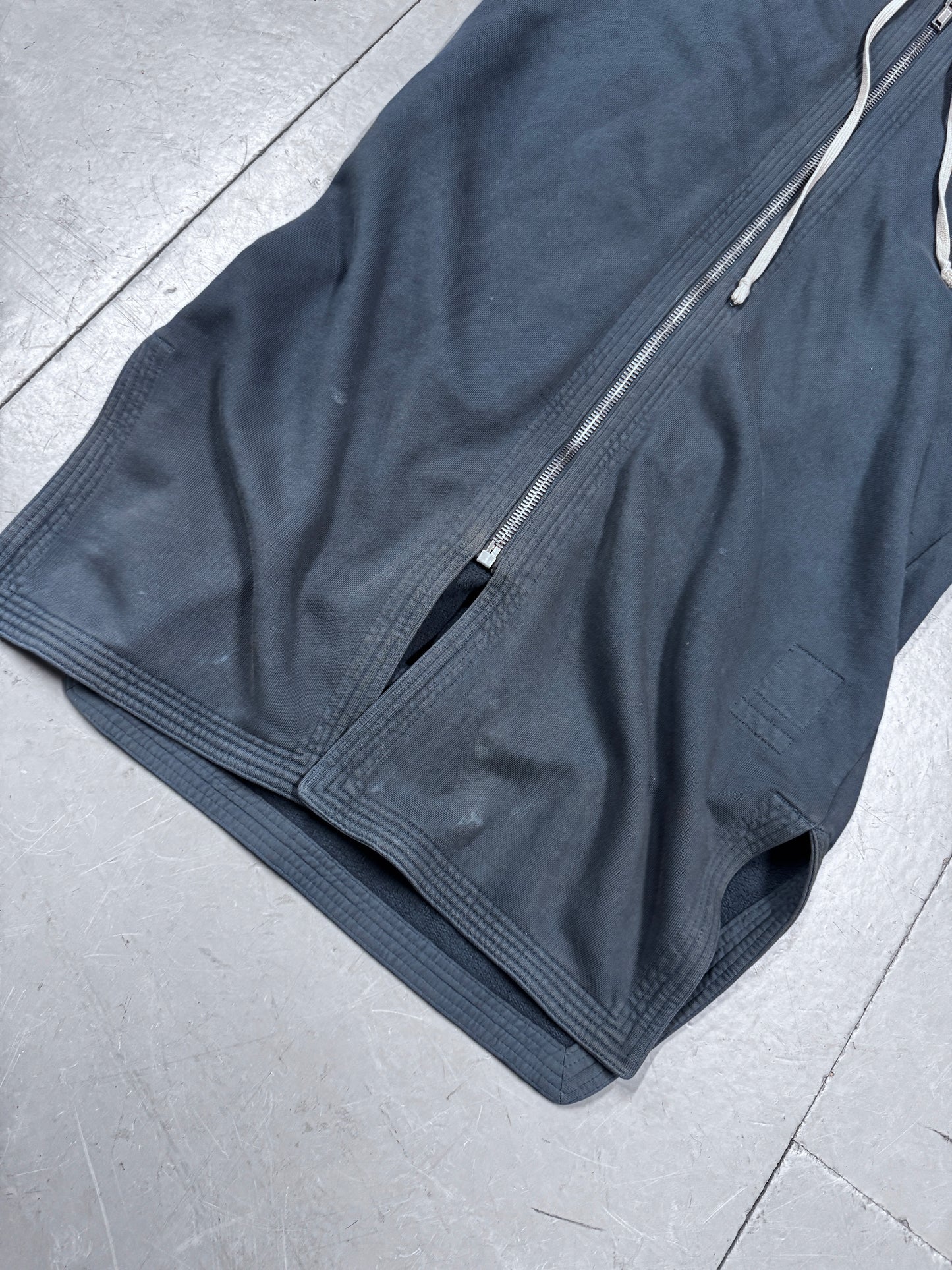Rick Owens drkshdw Long Zip Up Hoodie Vest