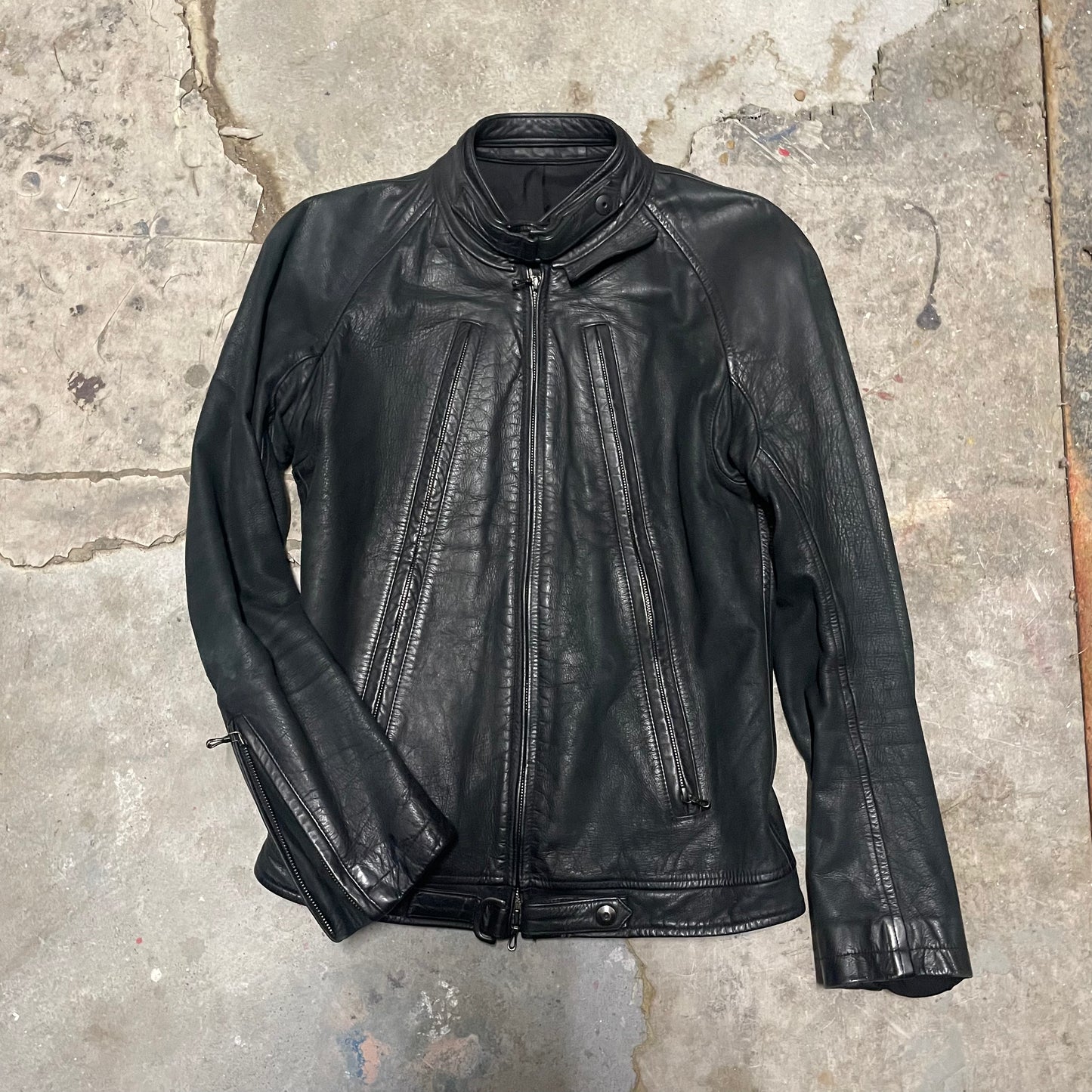 Julius x Gordini AW10 Waxed Leather Rider Jacket