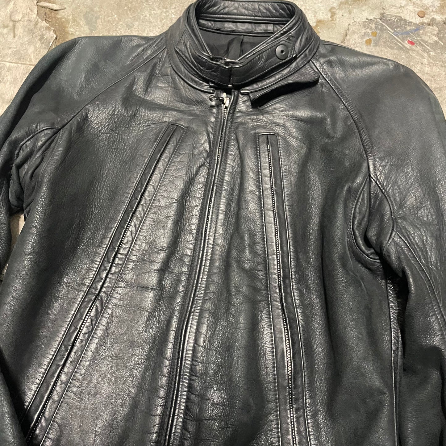 Julius x Gordini AW10 Waxed Leather Rider Jacket