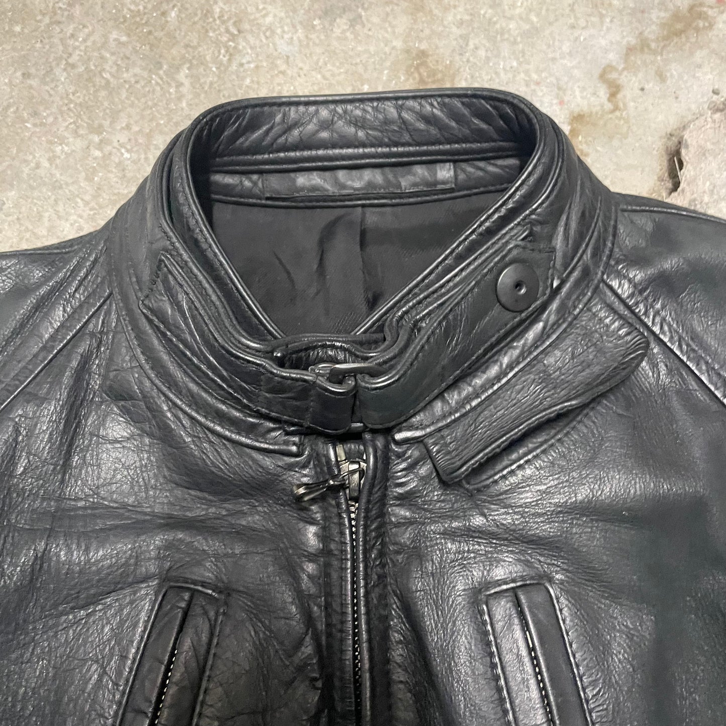 Julius x Gordini AW10 Waxed Leather Rider Jacket