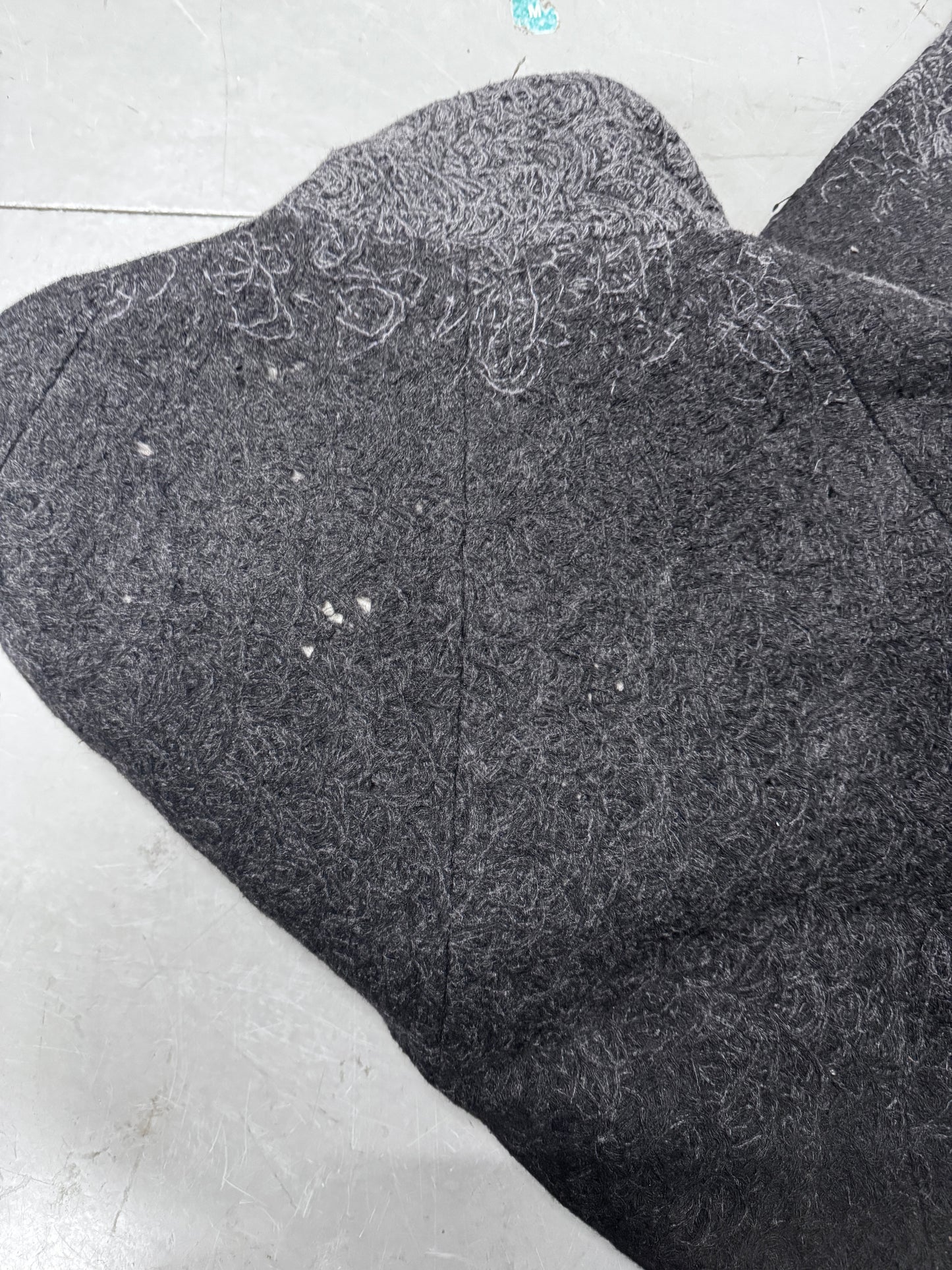 Lumen Et Umbra Distressed Knit high Neck Coat