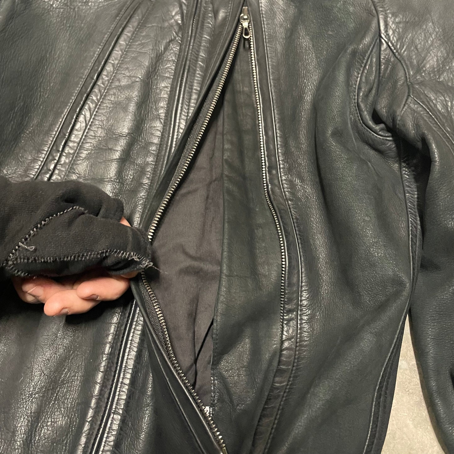 Julius x Gordini AW10 Waxed Leather Rider Jacket