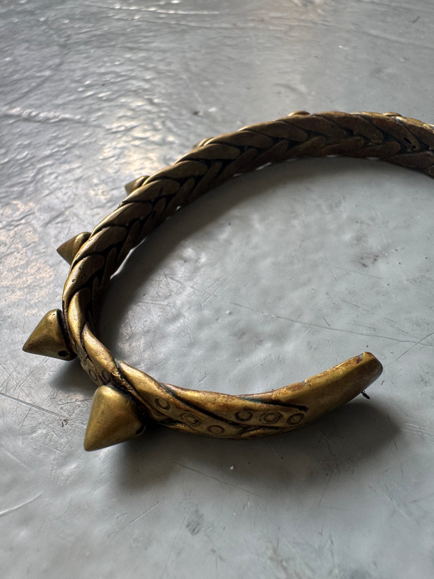 gunda spike braid bracelet