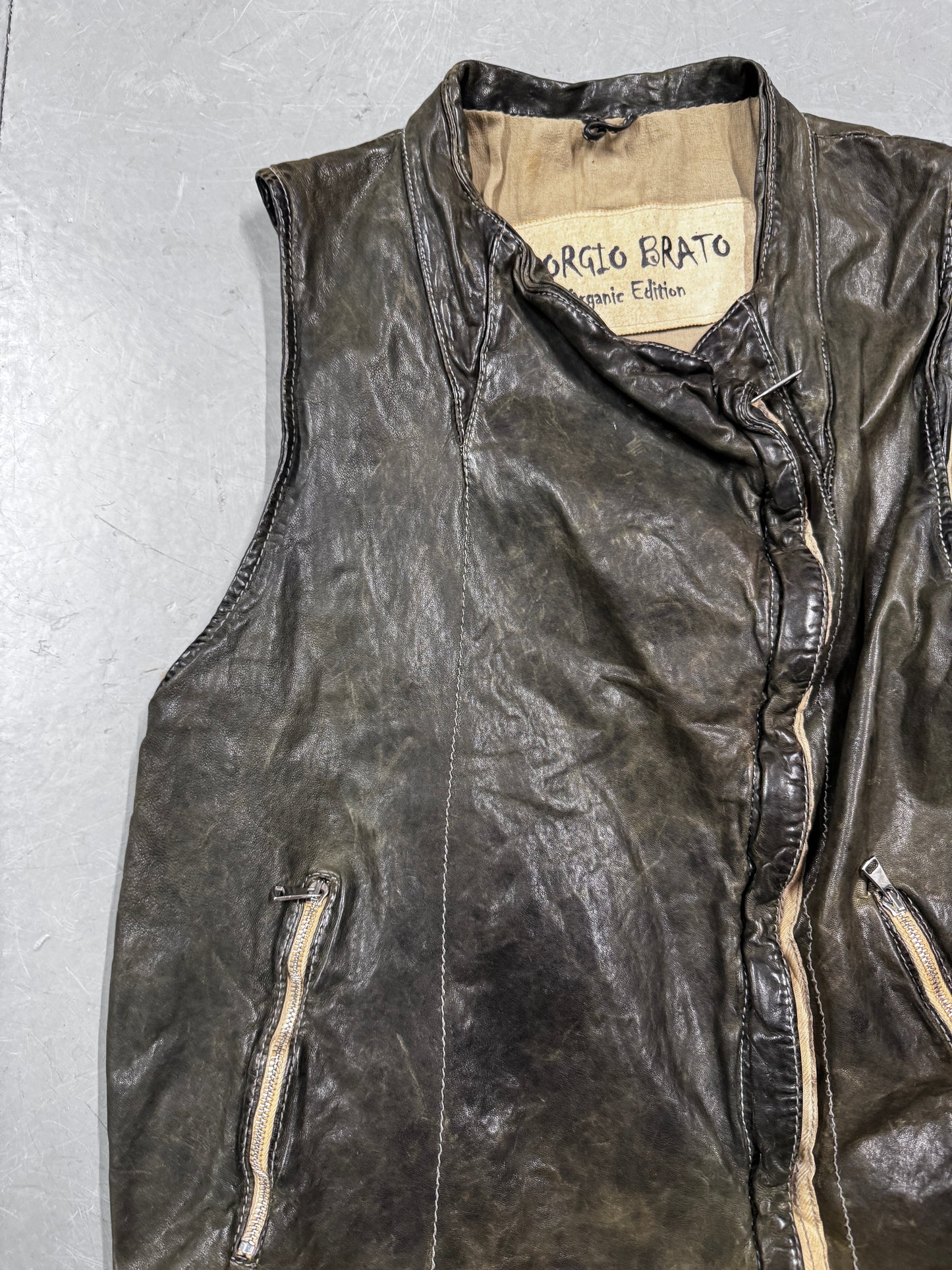 Giorgio Brato Leather vest