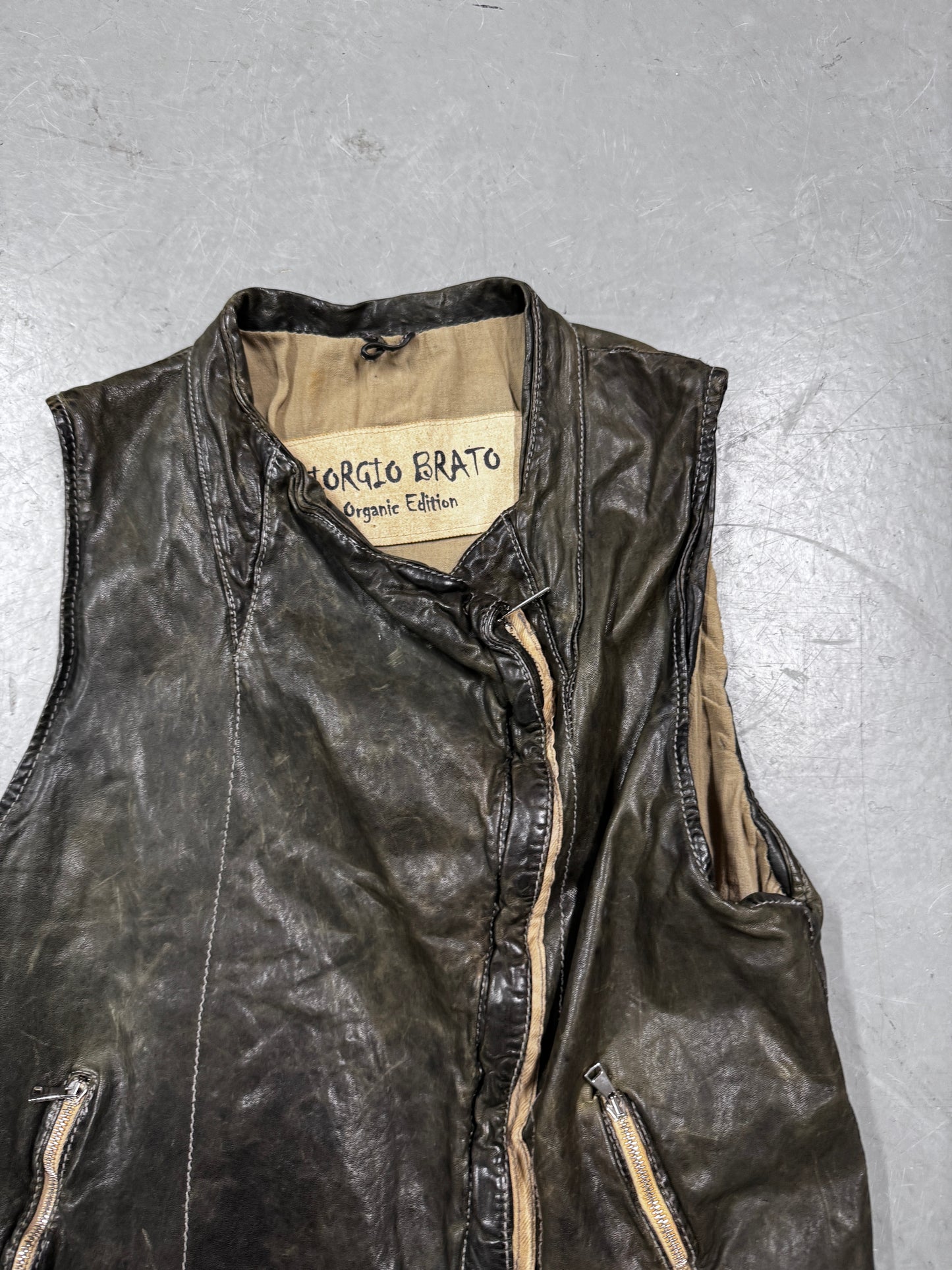Giorgio Brato Leather vest