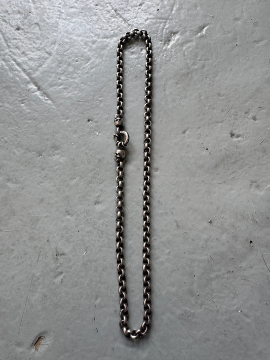 gunda 925 skull clasp chain necklace