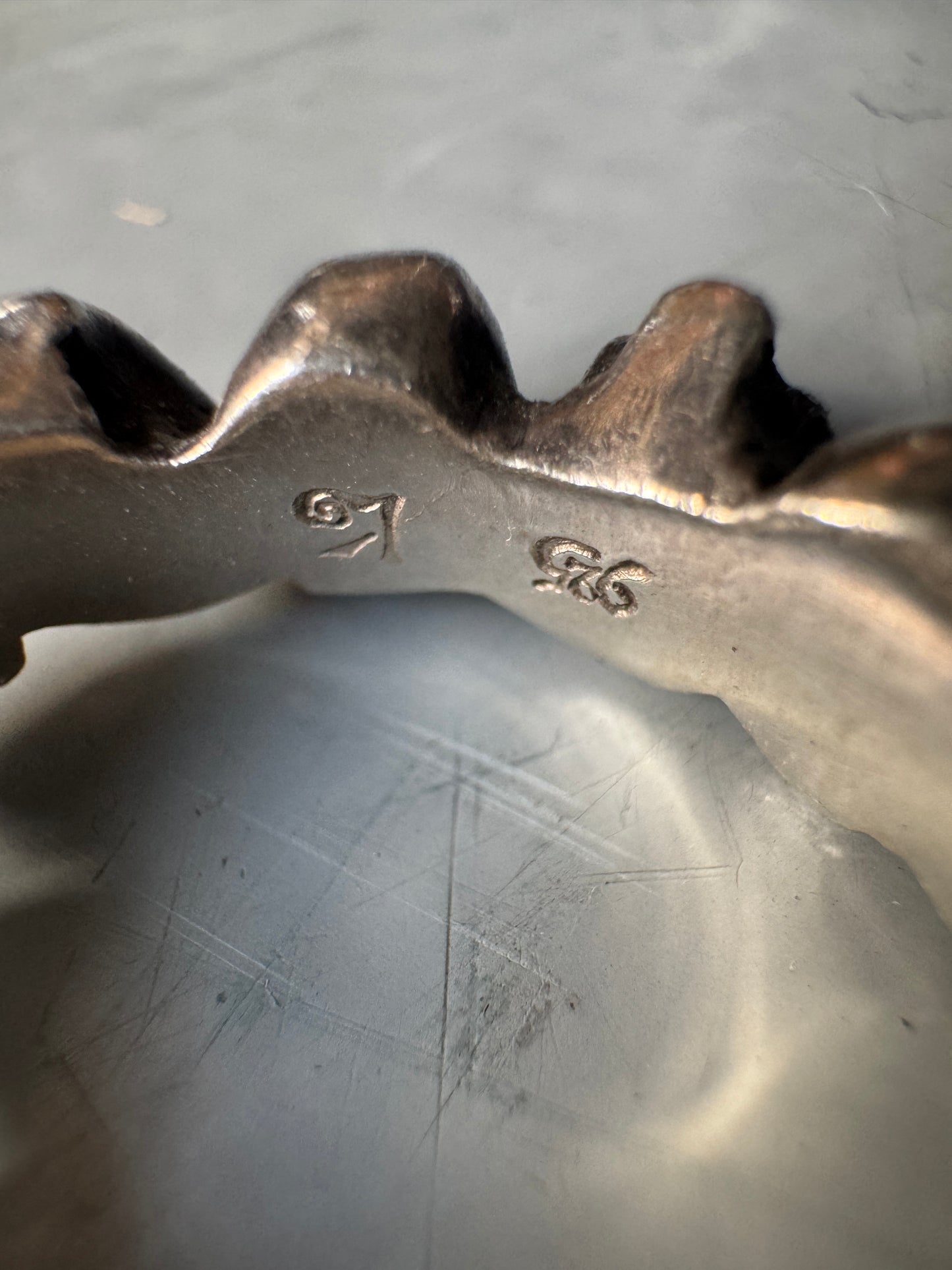 925 japanese brand skull cluster ring