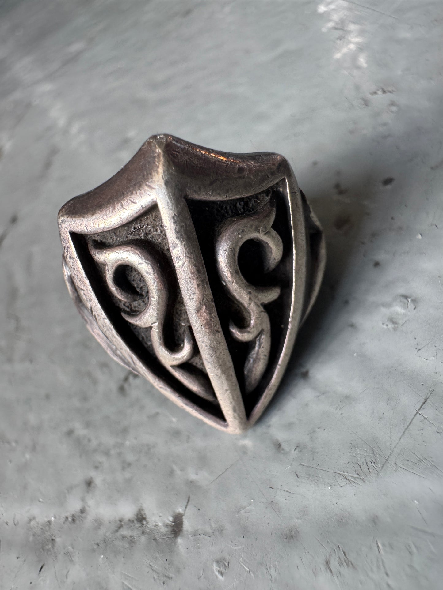 bu-boom 925 japanese shield ring