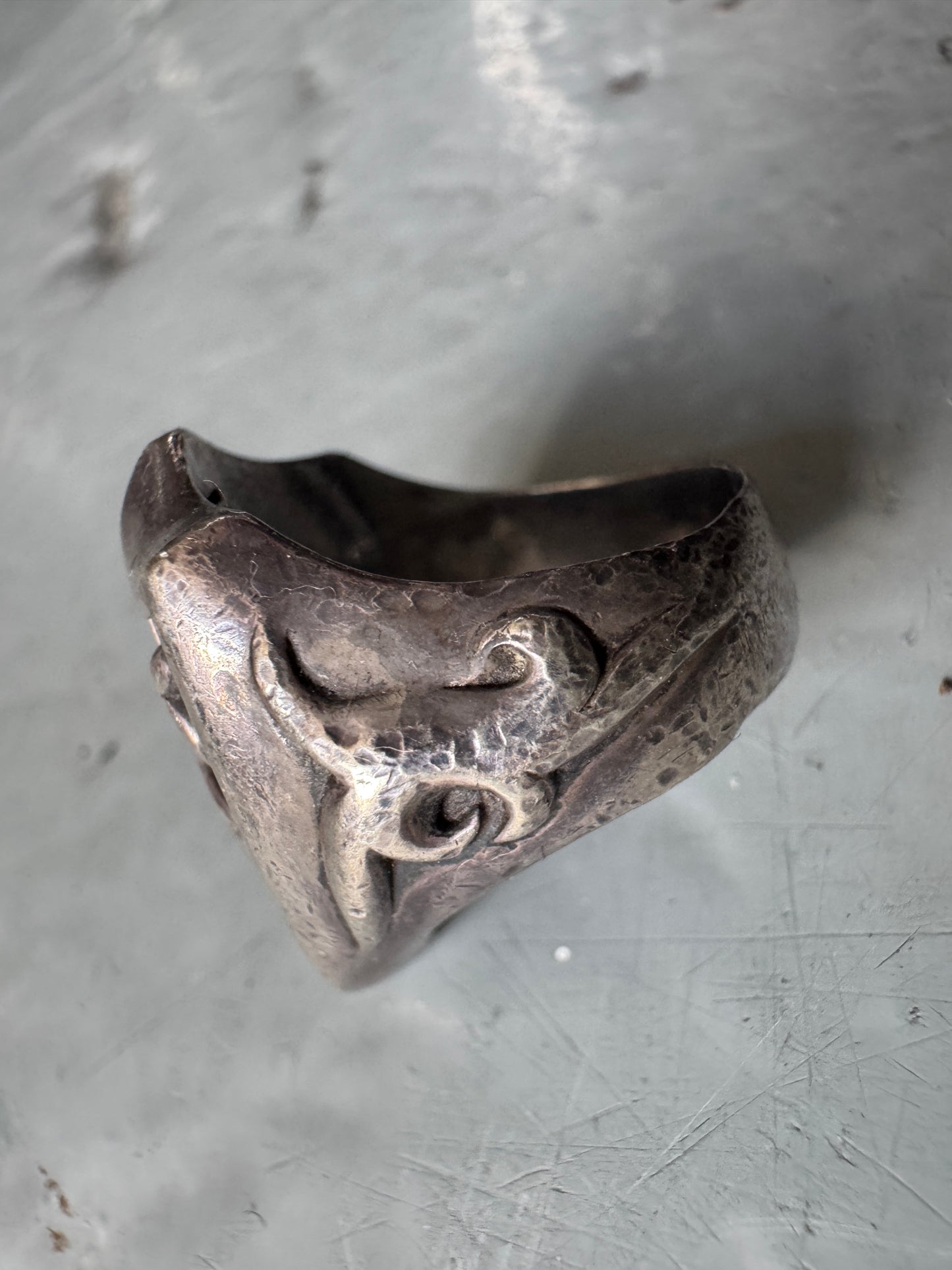 bu-boom 925 japanese shield ring