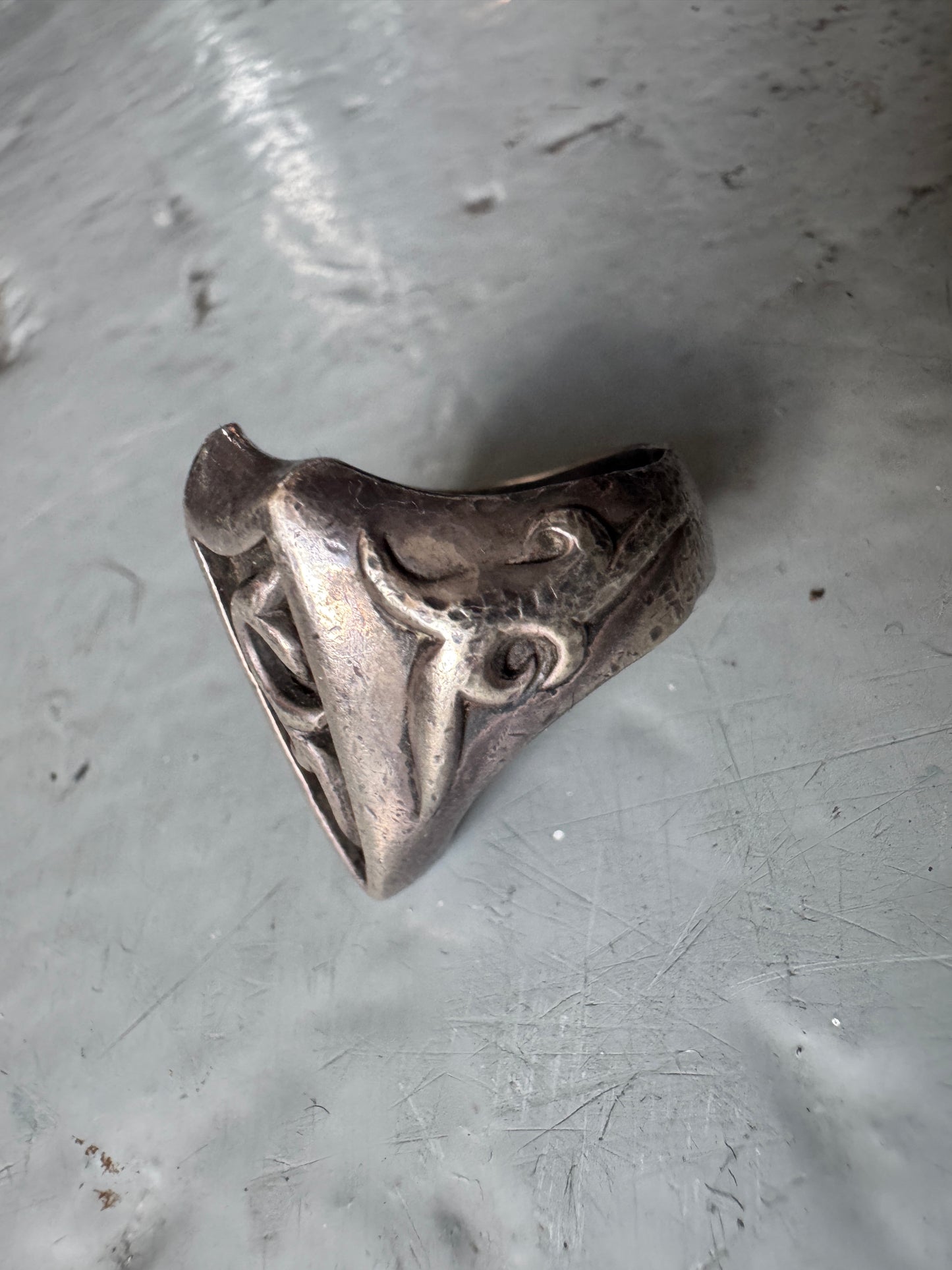 bu-boom 925 japanese shield ring