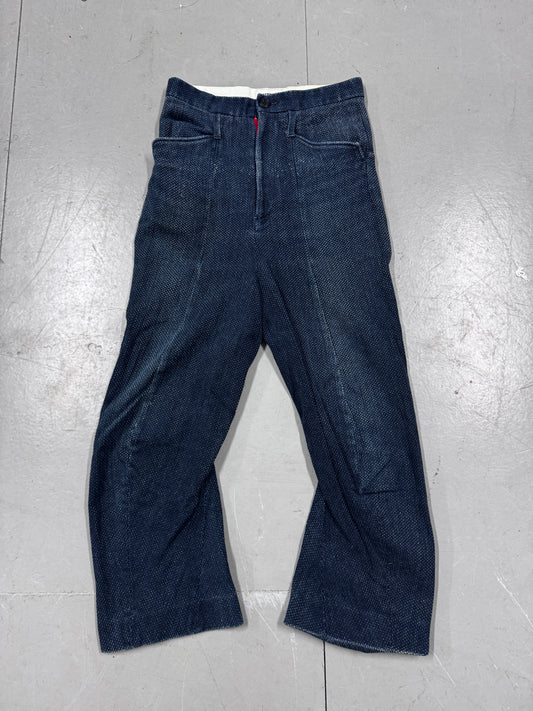 Kozaburo Woven 3D Flare Trousers