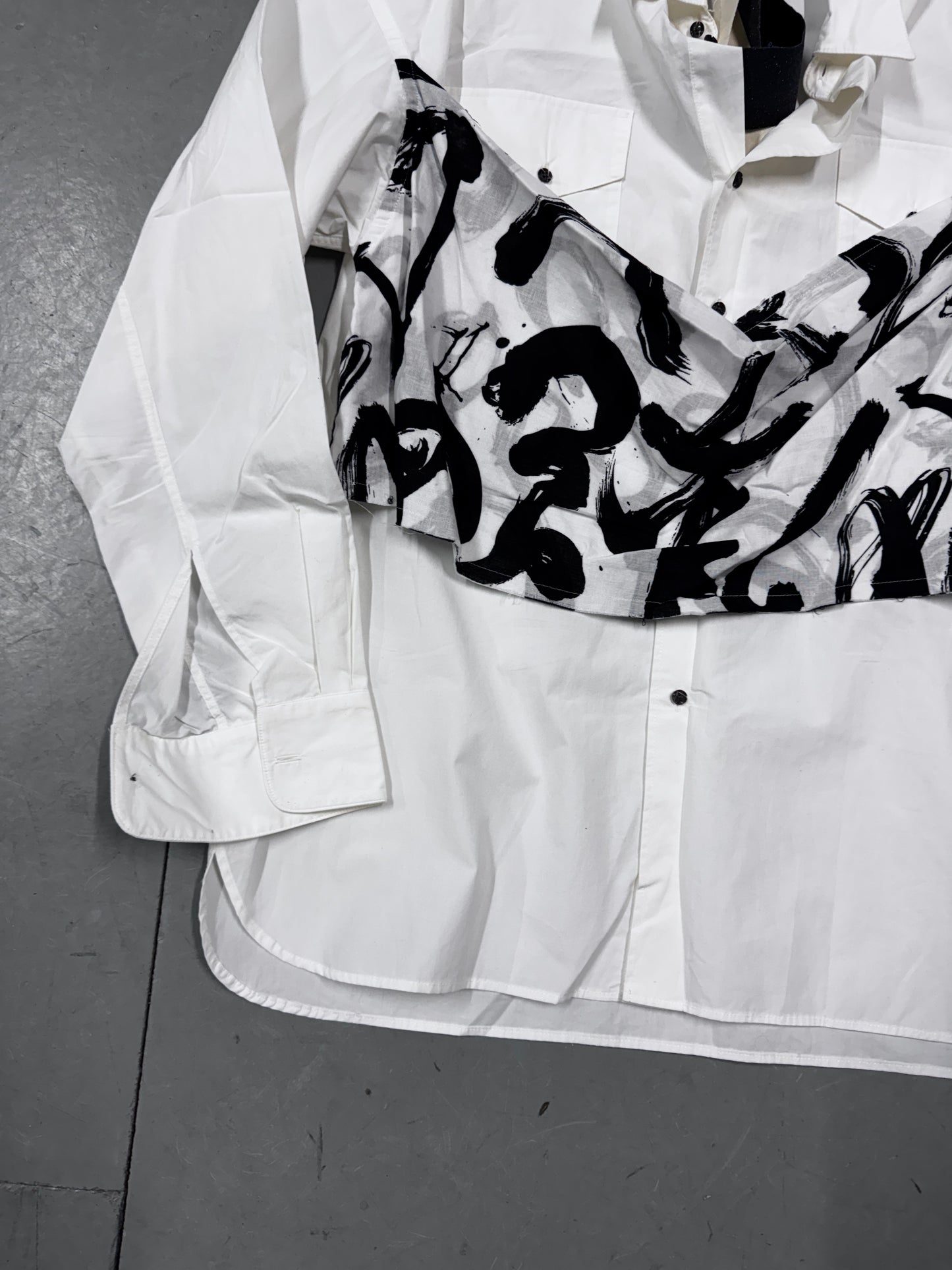 Kozaburo SS19 Calligracamo Overlay Shirt