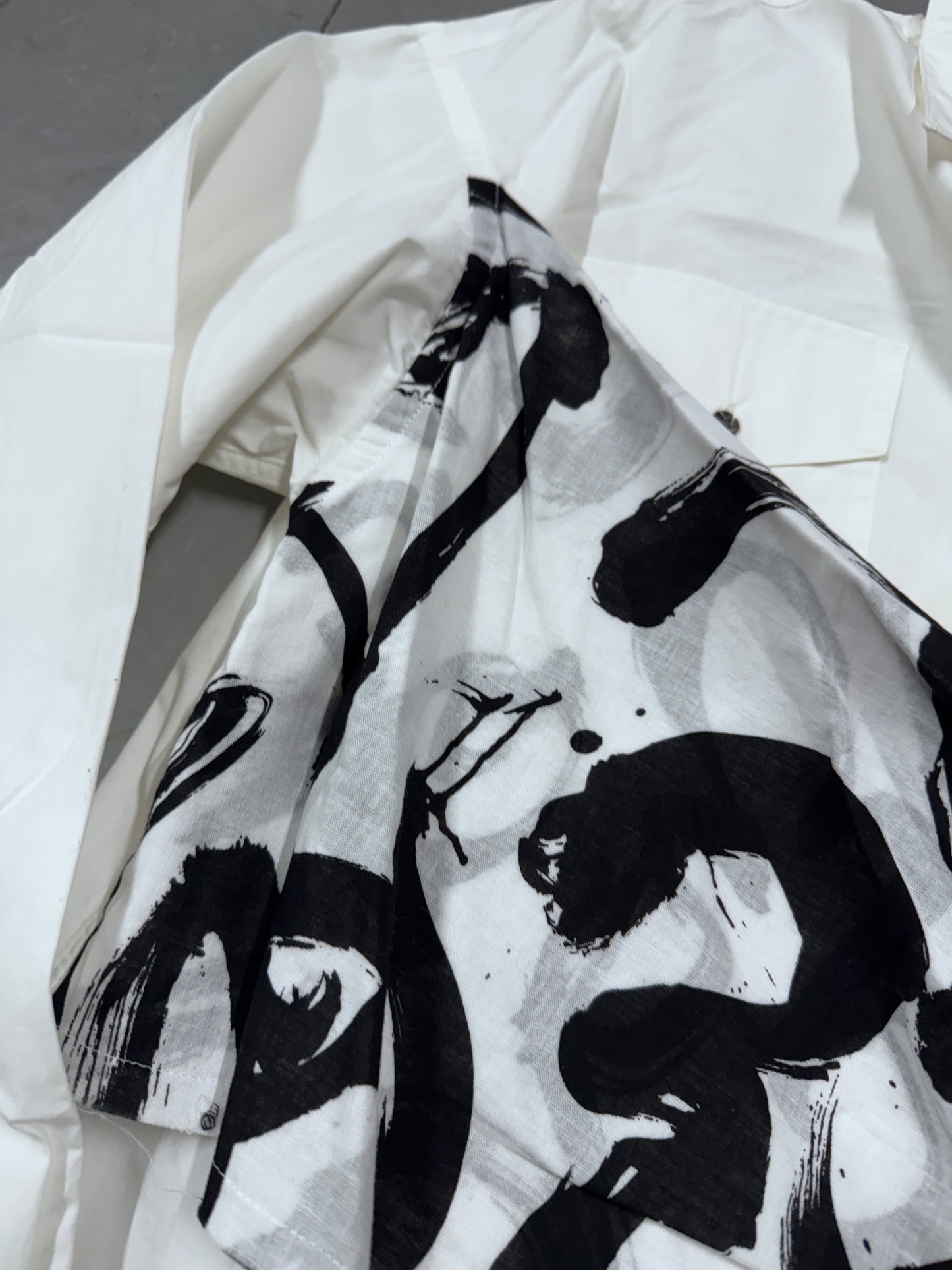 Kozaburo SS19 Calligracamo Overlay Shirt