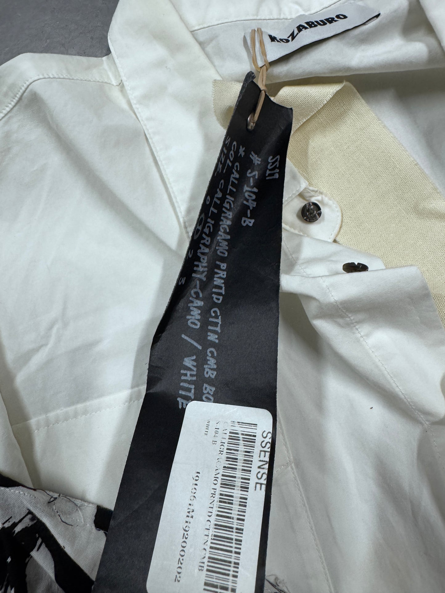 Kozaburo SS19 Calligracamo Overlay Shirt