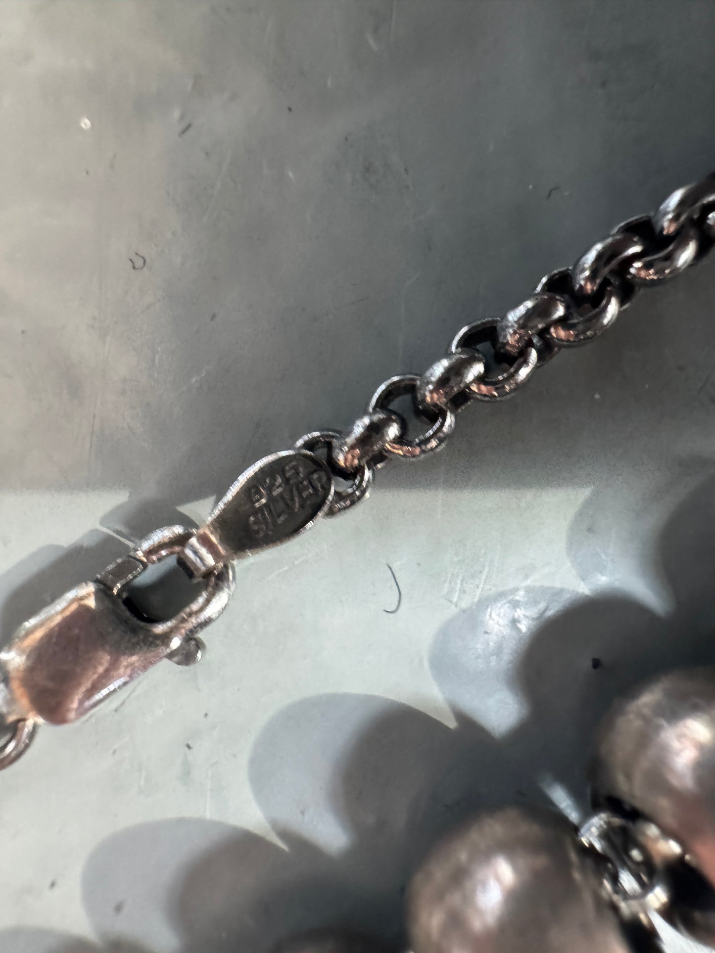 harakiri 925 silver skull pendulum necklace