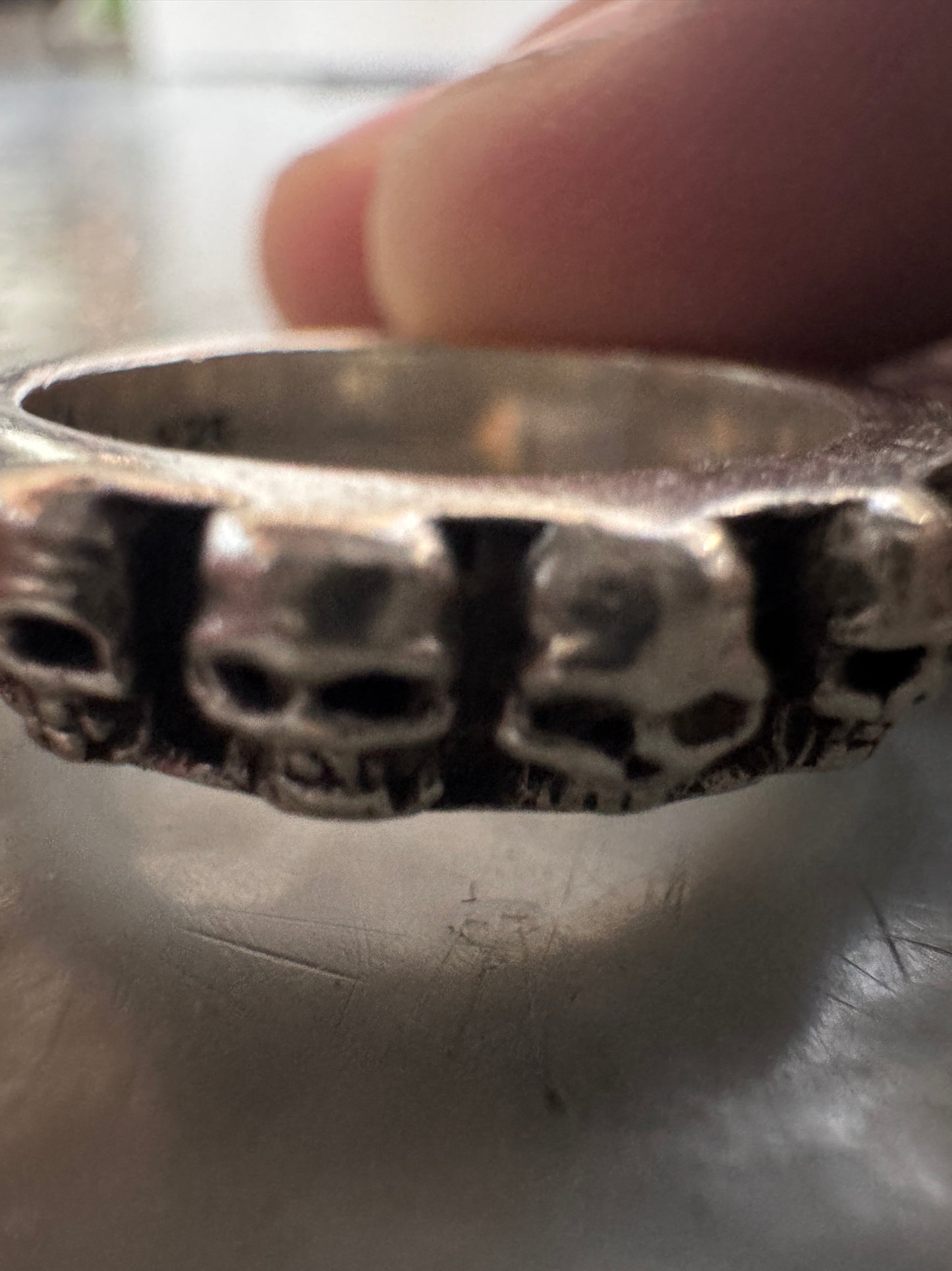 gunda 925 skull ring