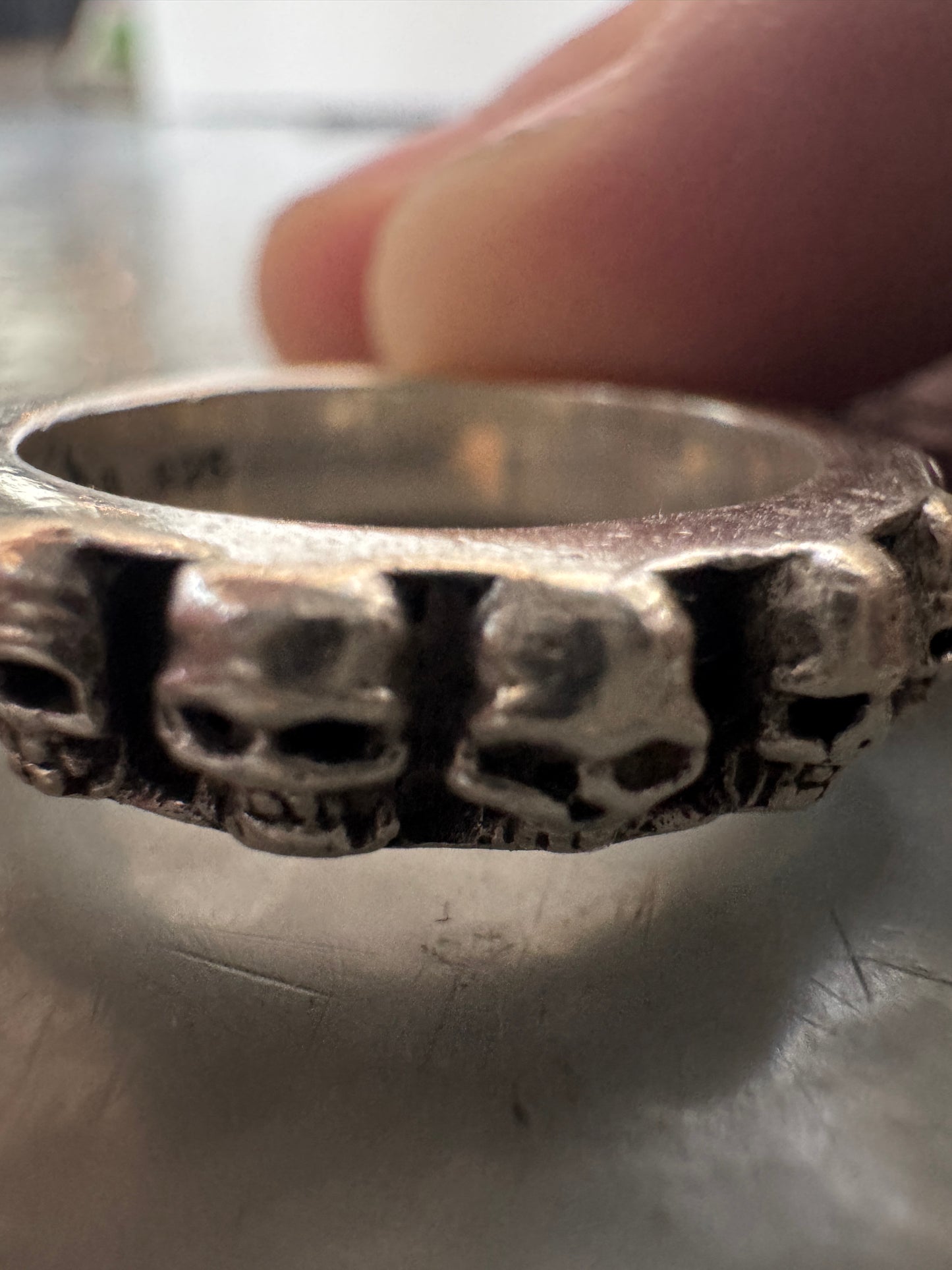 gunda 925 skull ring