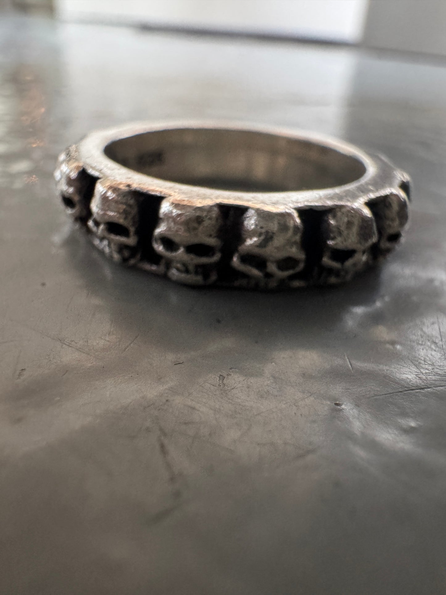 gunda 925 skull ring