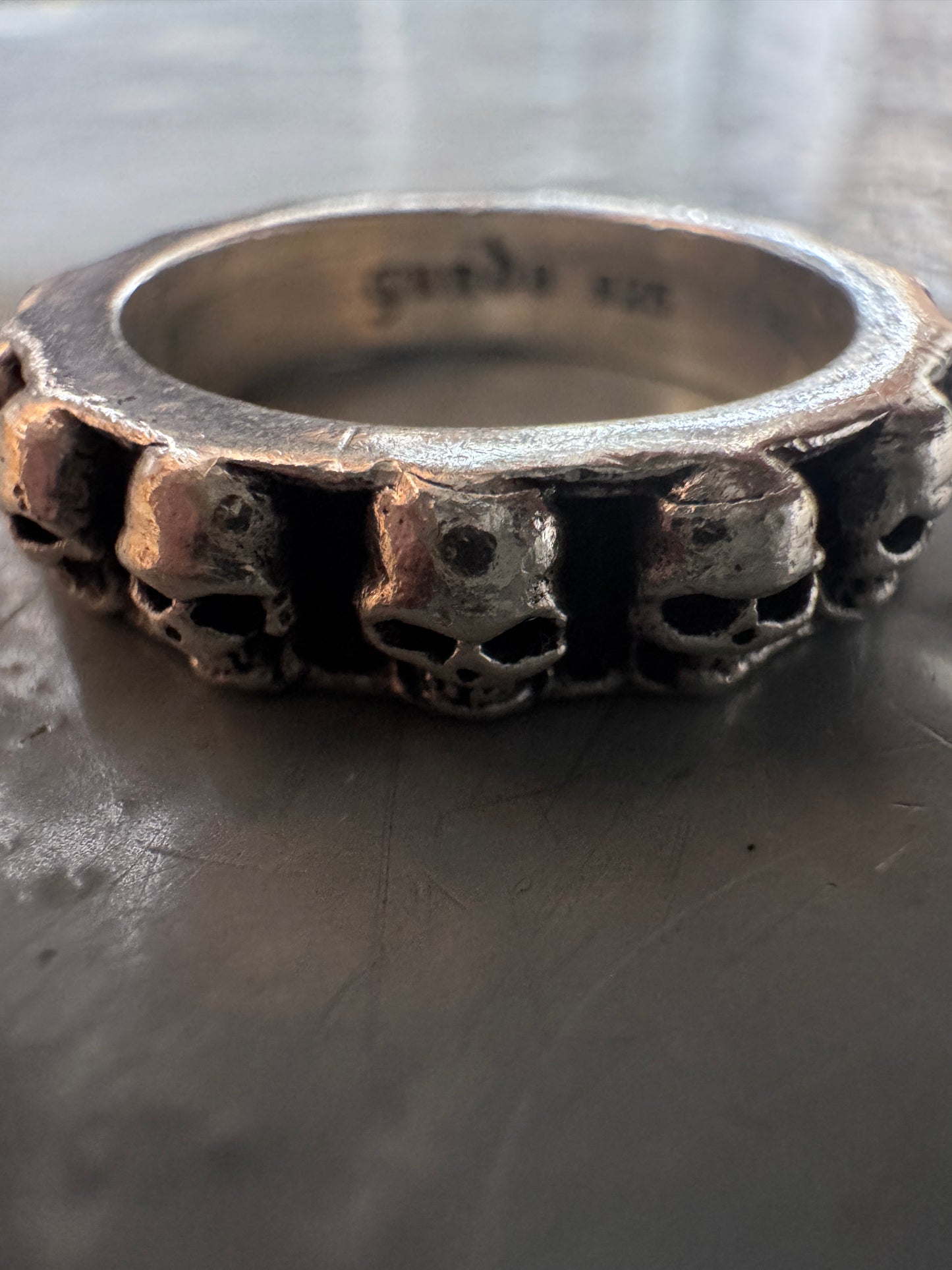 gunda 925 skull ring