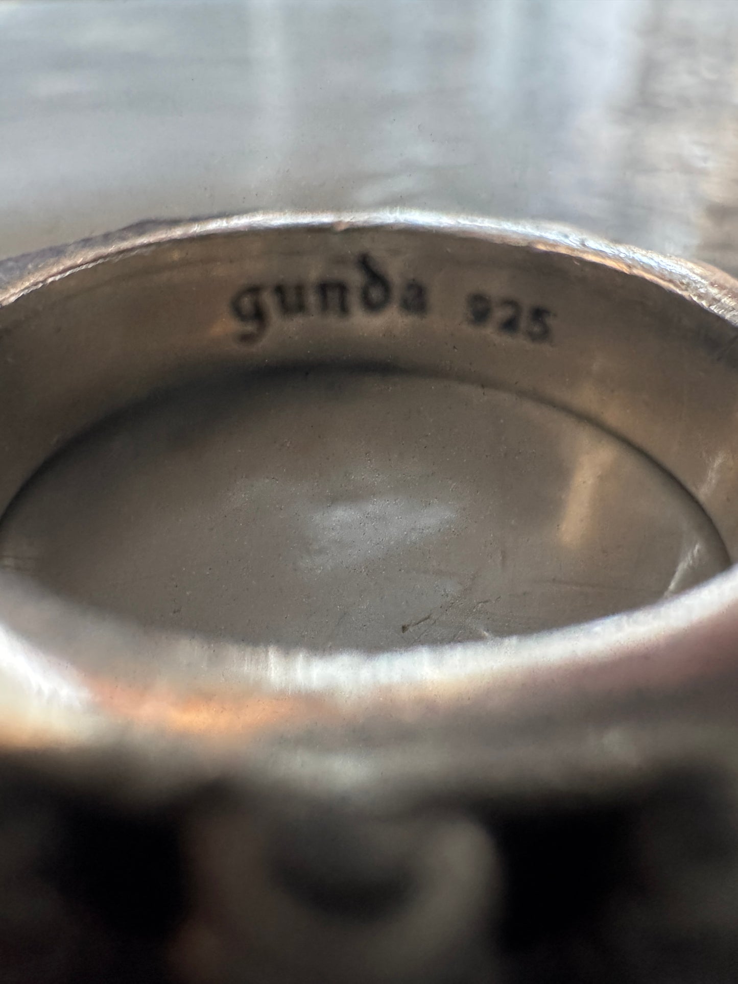 gunda 925 skull ring