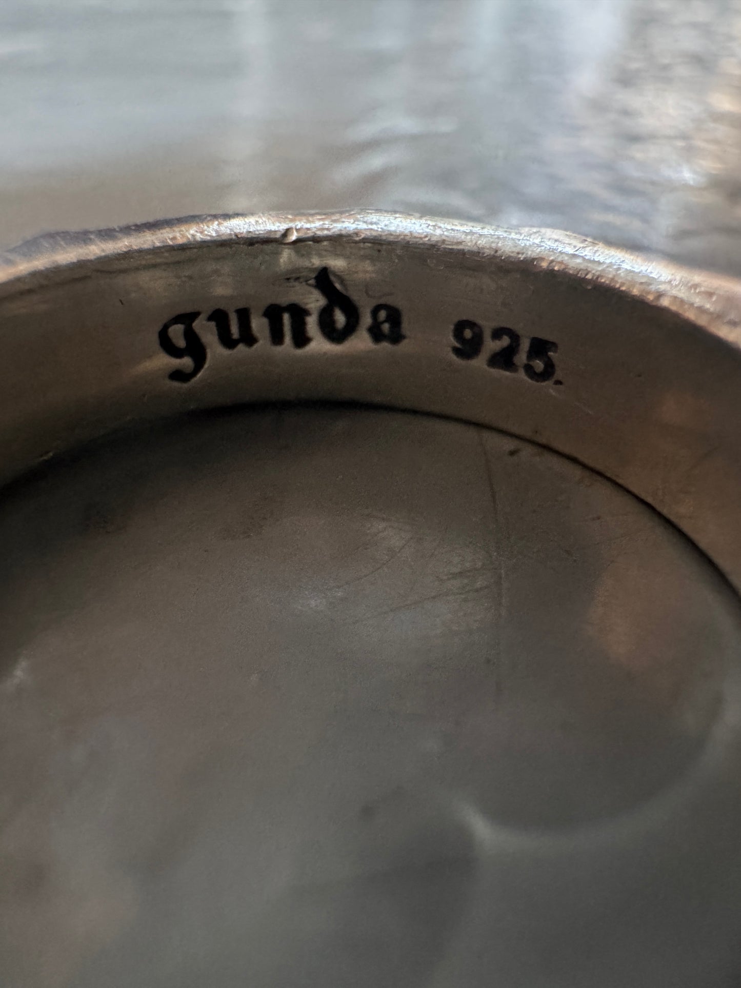 gunda 925 skull ring