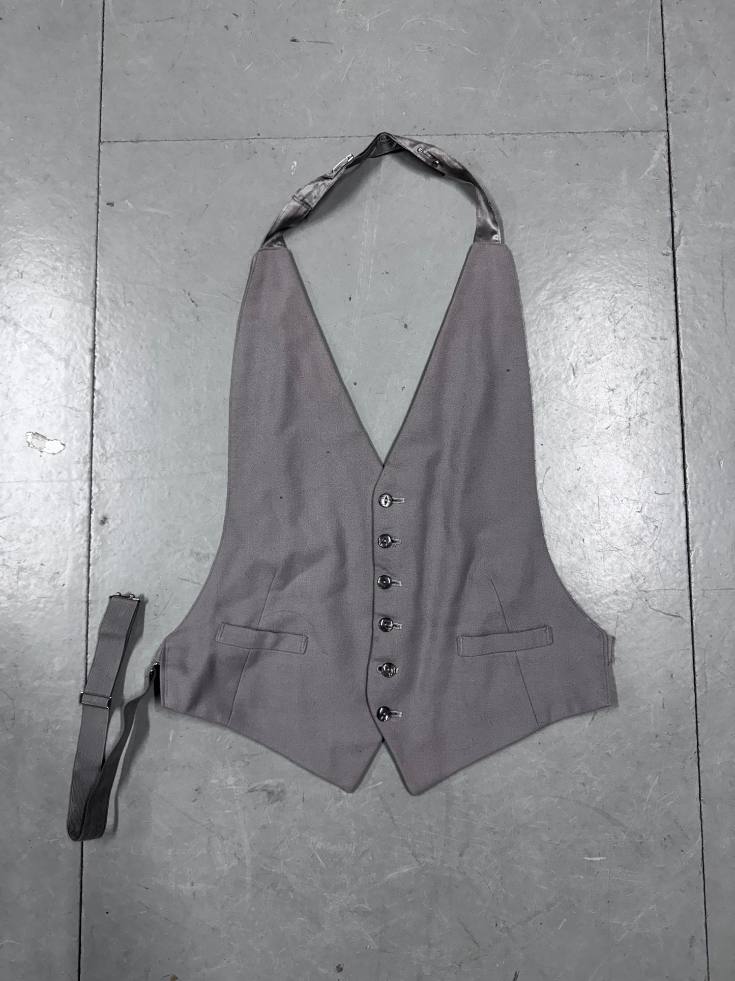 Vintage British Tailoring Backless Waistcoat