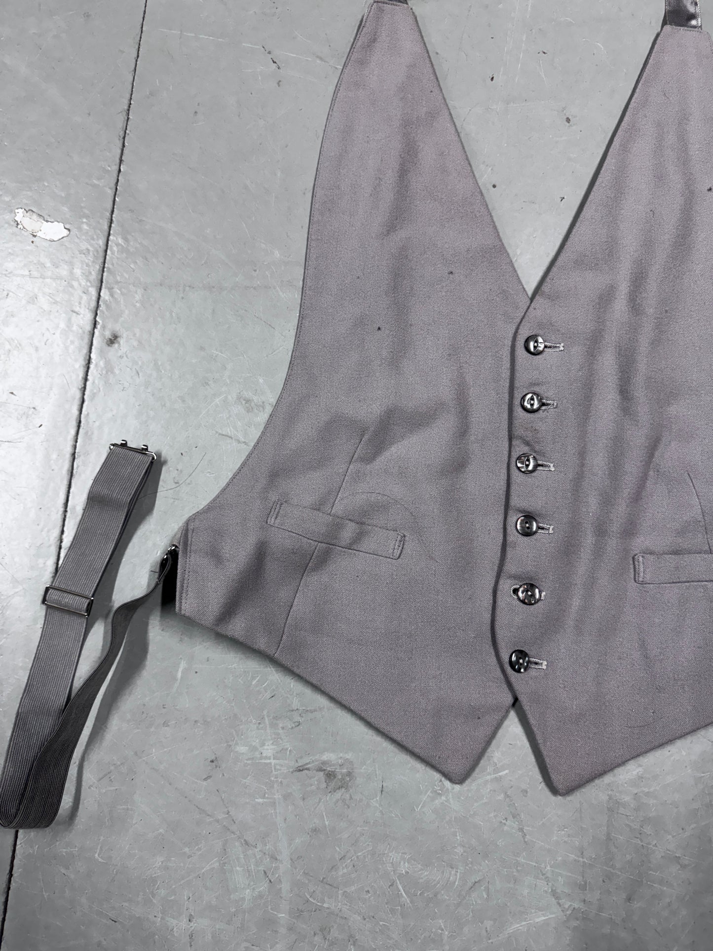 Vintage British Tailoring Backless Waistcoat