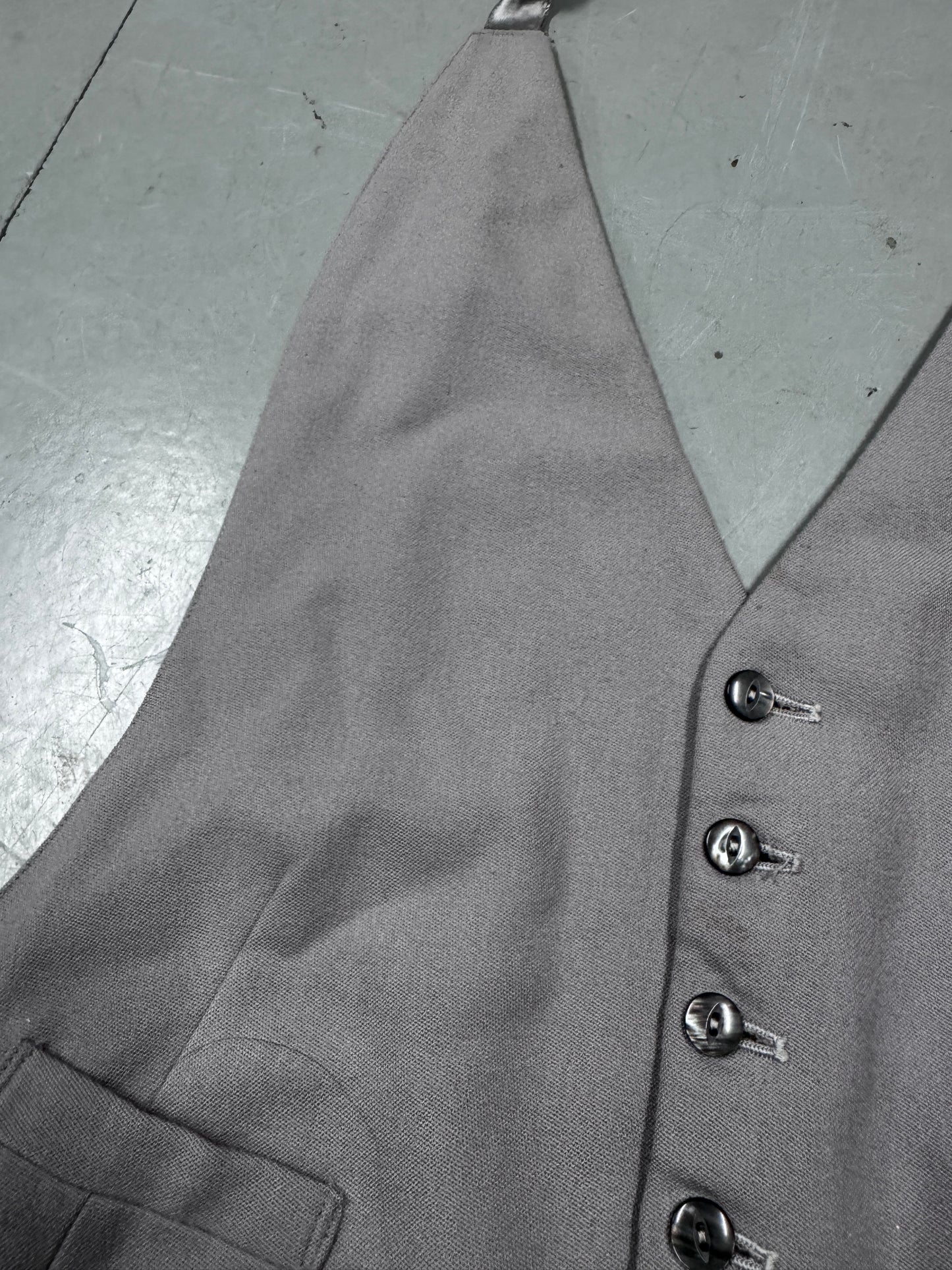 Vintage British Tailoring Backless Waistcoat