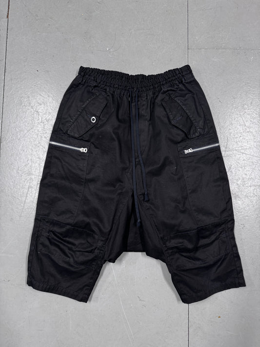 Junya Watanabe Man CDG Drop Crotch Zipper Shorts